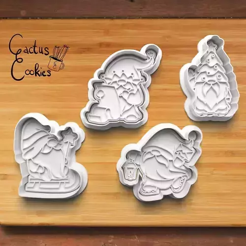 Christmas Gnome Cookie Cutter Stl File for 3d Printer 0027 3D print model Christmas Gnome Cookie Cutter Stl File for 3d Printer 0027 3D print model