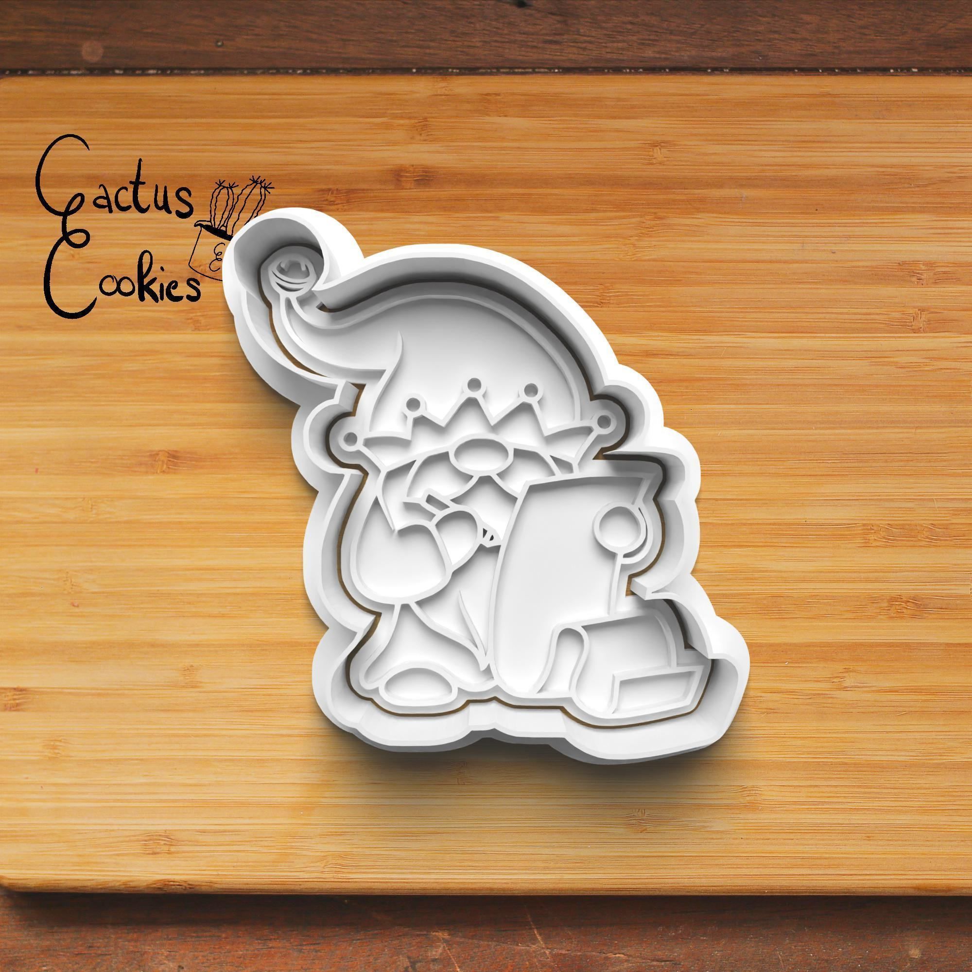 Christmas Gnome Cookie Cutter Stl File for 3d Printer 0027 3D print model_5
