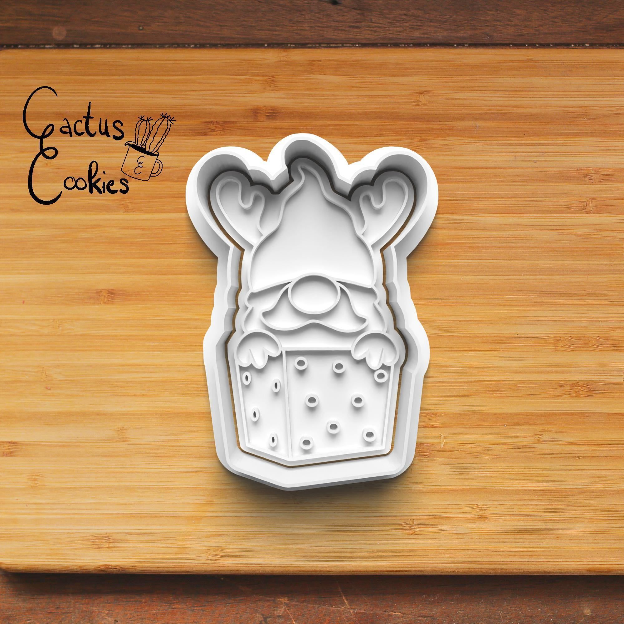 Christmas Gnome Cookie Cutter Stl File for 3d Printer 0026 3D print model_2