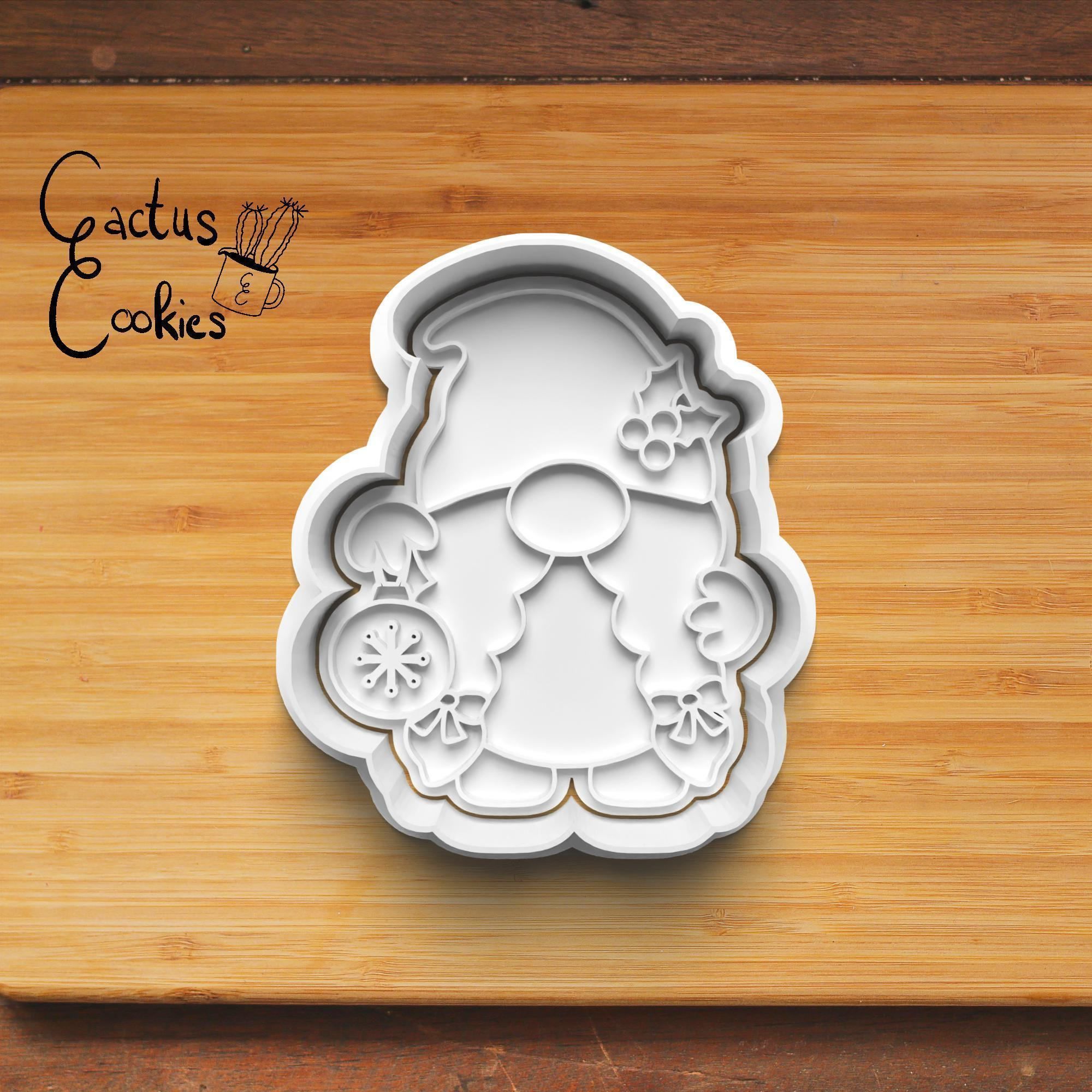Christmas Gnome Cookie Cutter Stl File for 3d Printer 0026 3D print model_3