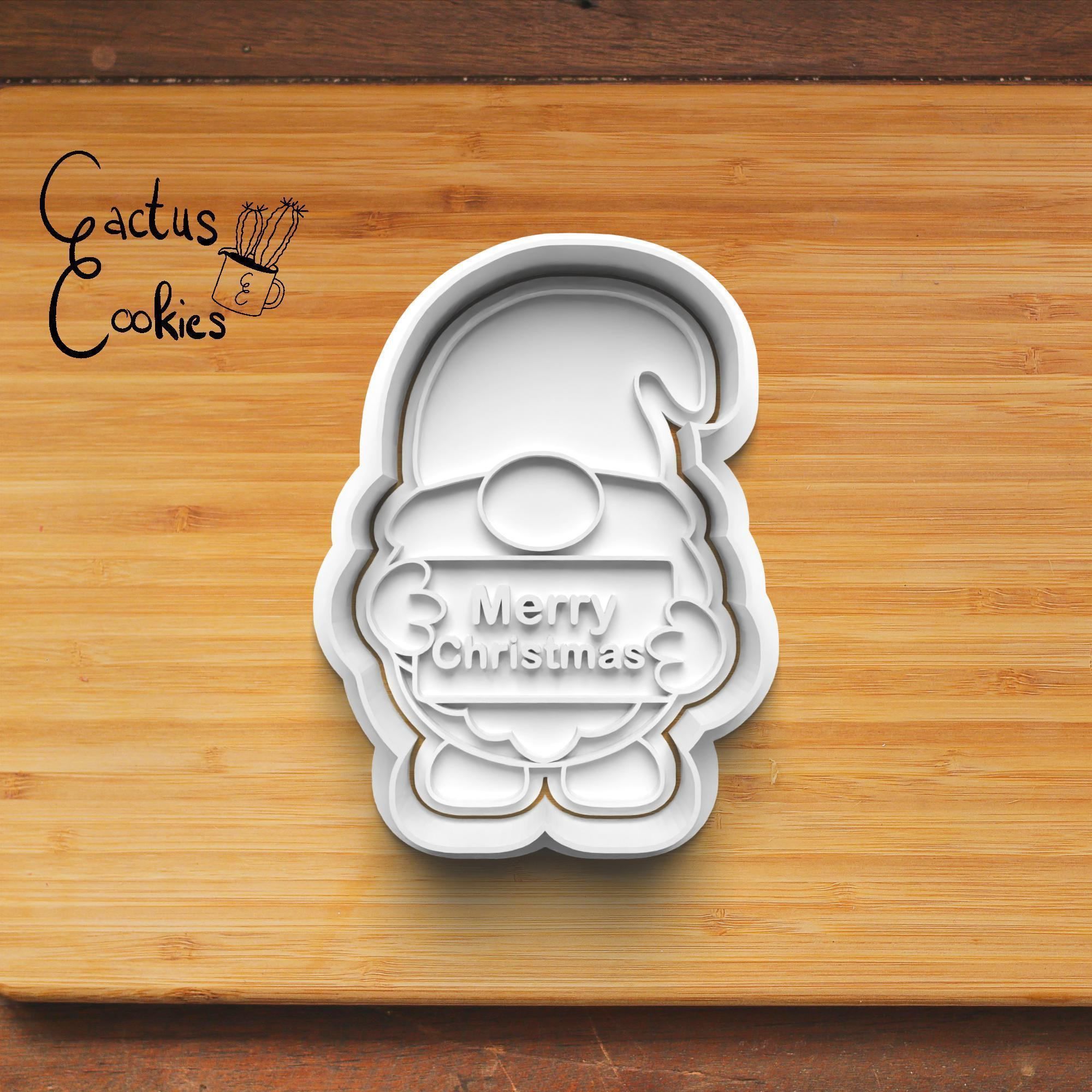 Christmas Gnome Cookie Cutter Stl File for 3d Printer 0026 3D print model_5