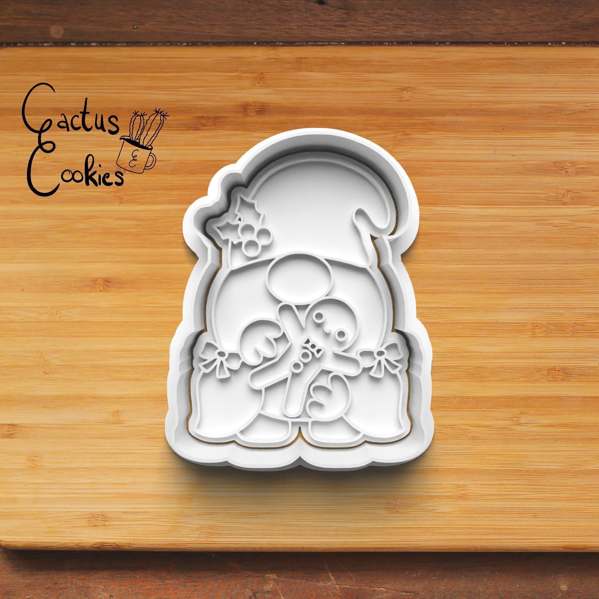 Christmas Gnome Cookie Cutter Stl File for 3d Printer 0026 3D print model_4