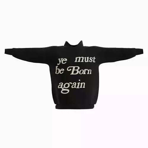 Oversized Black Hoodie Kanye West