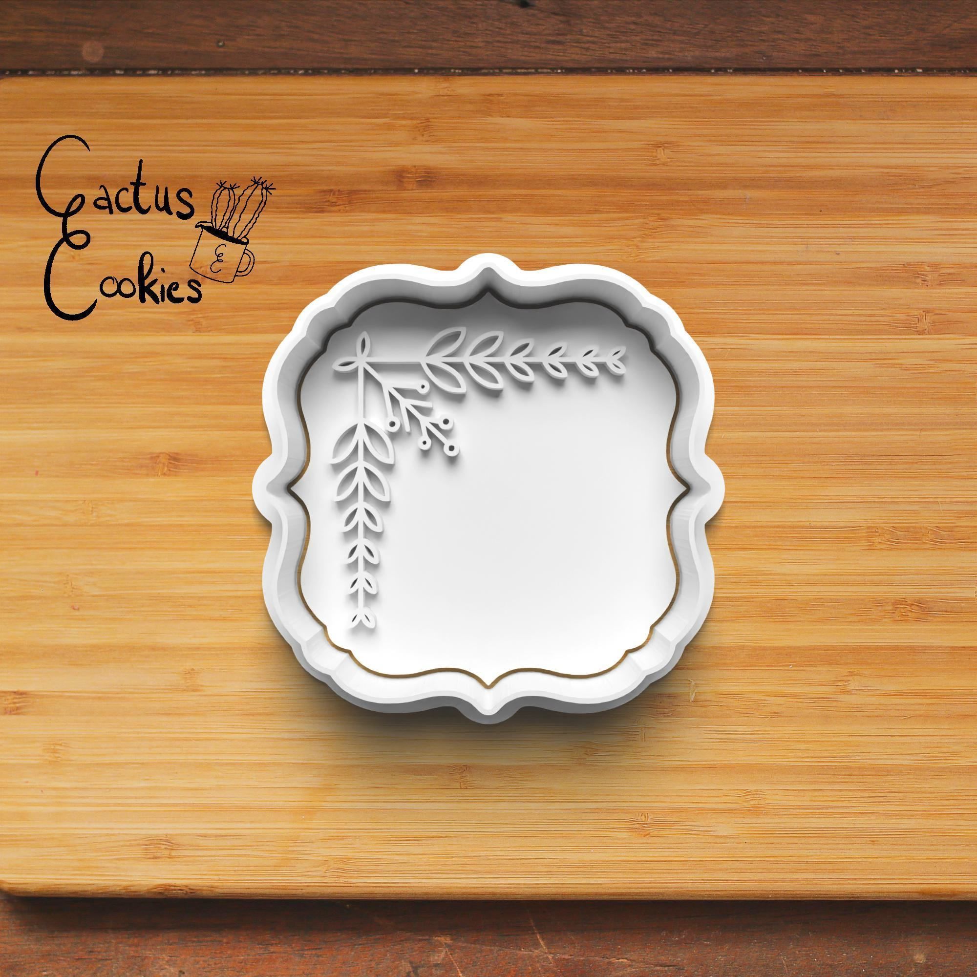 Christmas Frames Cookie Cutter Stl File for 3d Printer 0465 3D print model_2