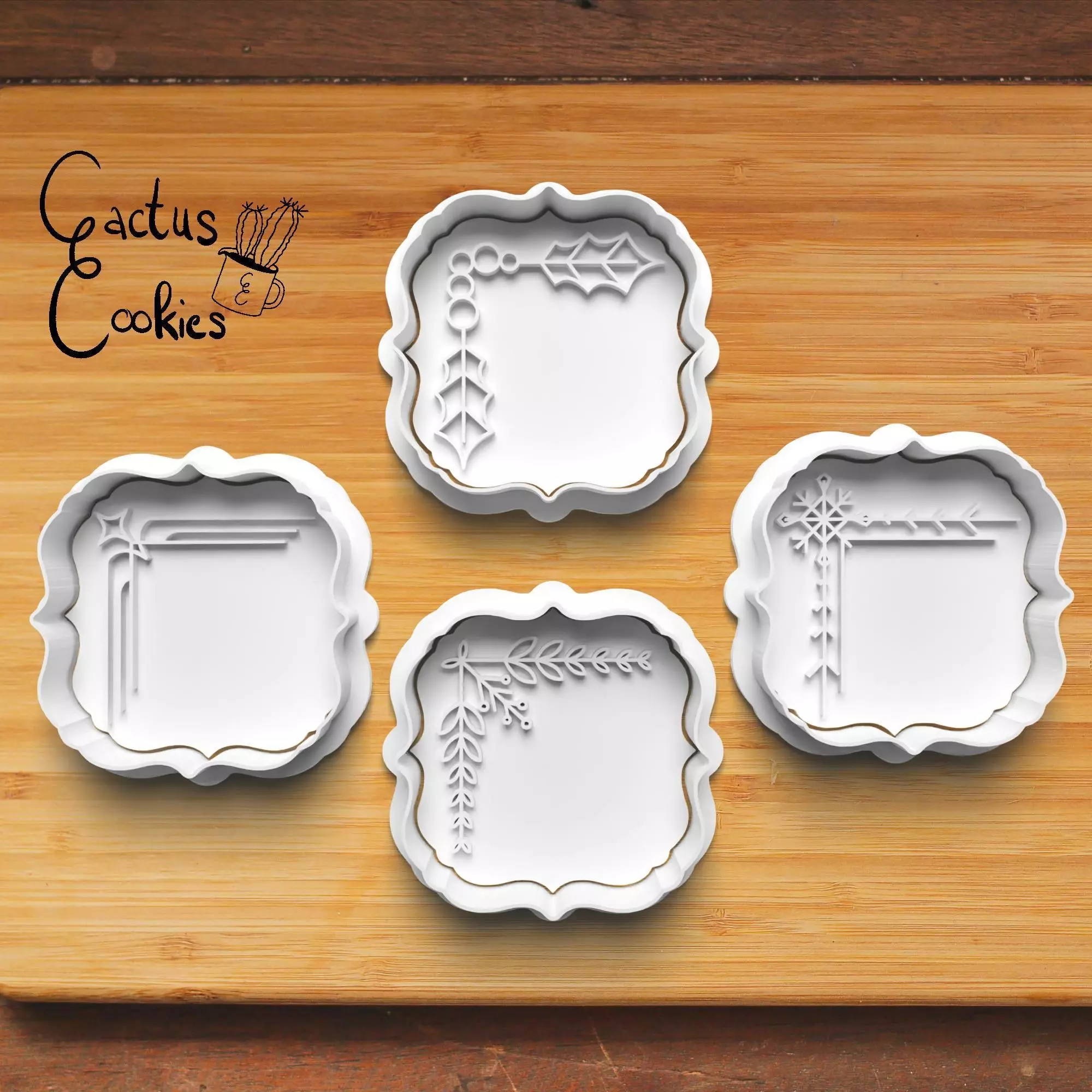 Christmas Frames Cookie Cutter Stl File for 3d Printer 0465 3D print model_0