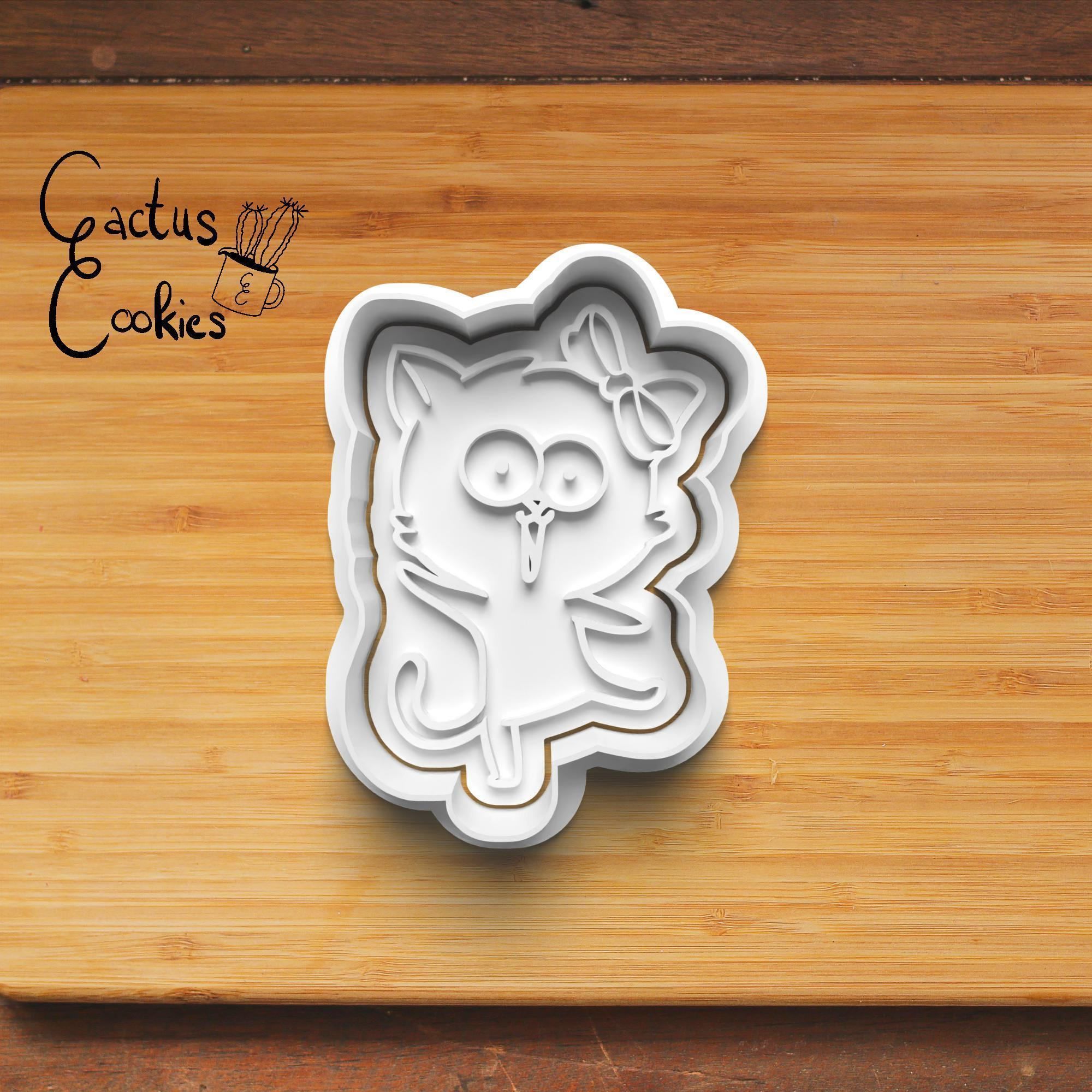 Cats Cookie Cutter Stl File for 3d Printer 0429 3D print model_5