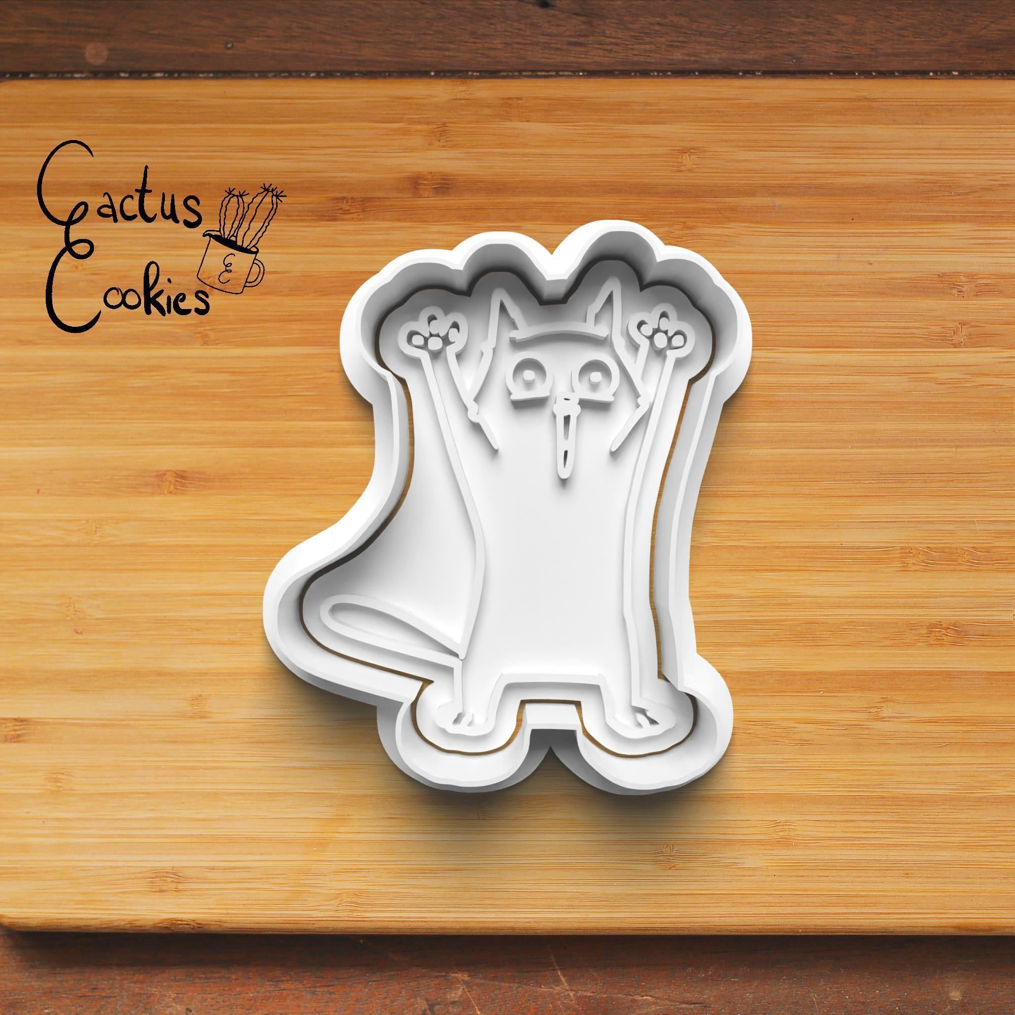 Cats Cookie Cutter Stl File for 3d Printer 0429 3D print model_3