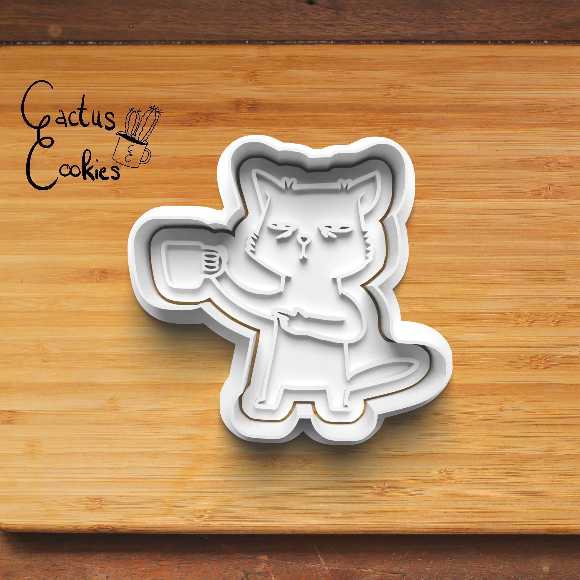 Cats Cookie Cutter Stl File for 3d Printer 0429 3D print model_2