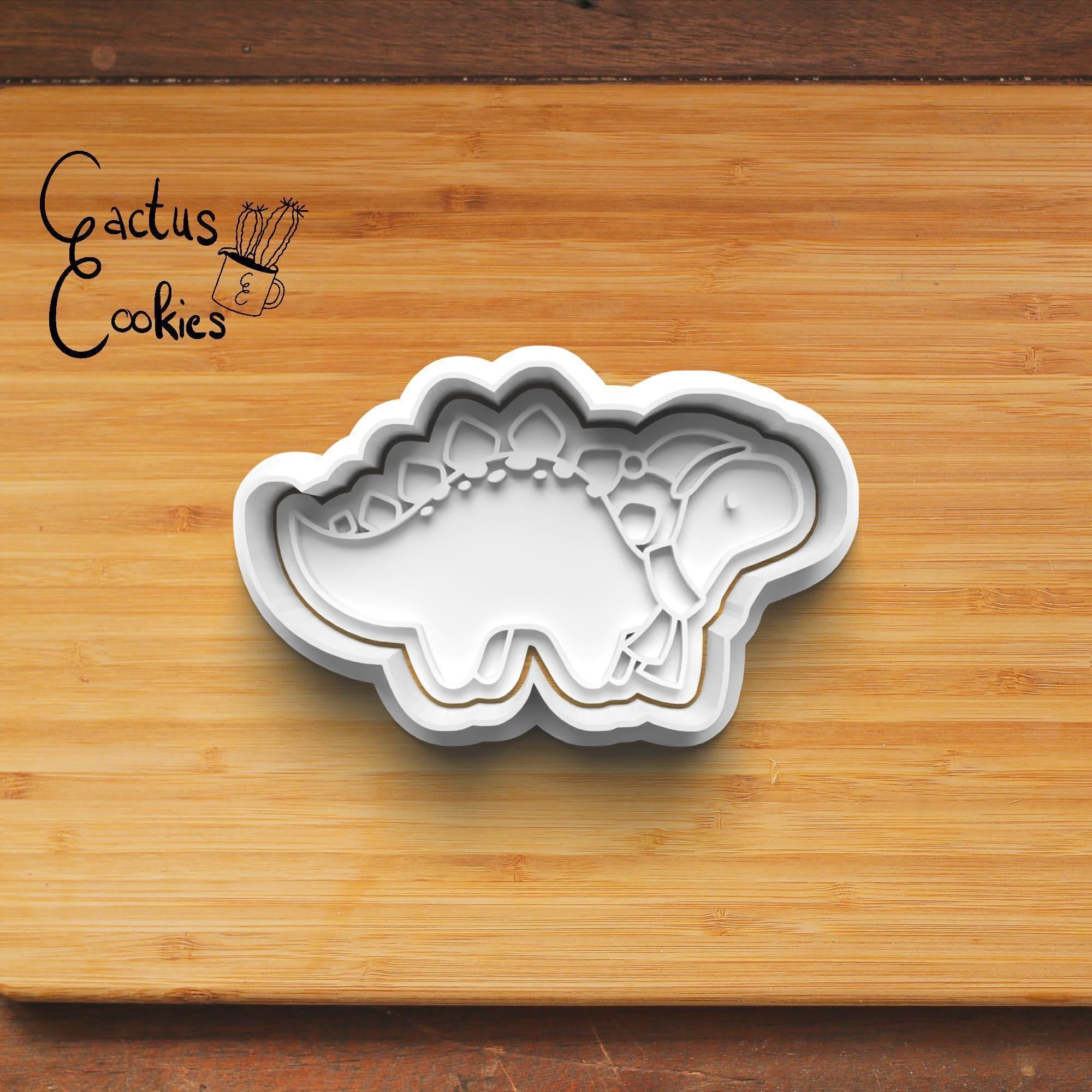 Christmas Dinosaur Cookie Cutter Stl File for 3d Printer 0012 3D print model_2