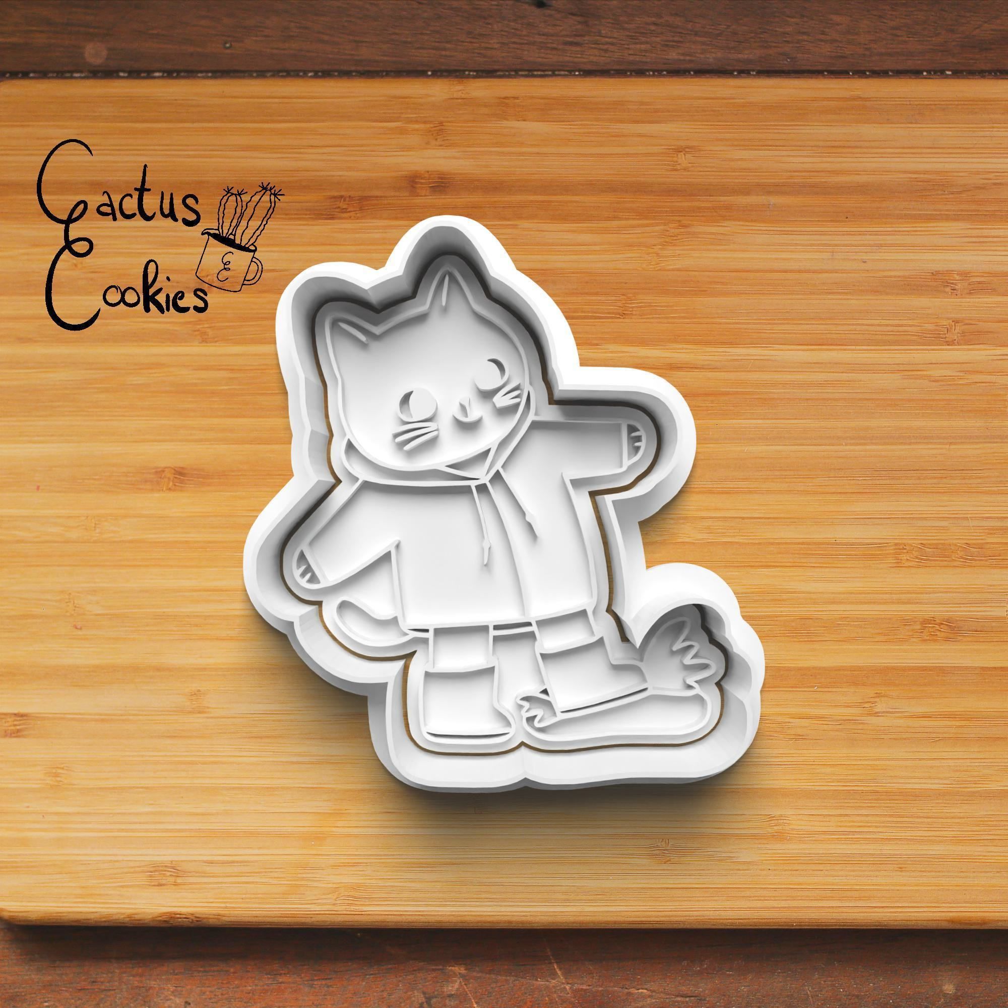 Cats Cookie Cutter Stl File for 3d Printer 0199 3D print model_3