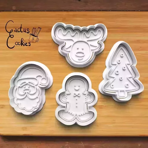 Christmas Cookie Cutter Stl File for 3d Printer 0488 3D print model Christmas Cookie Cutter Stl File for 3d Printer 0488 3D print model