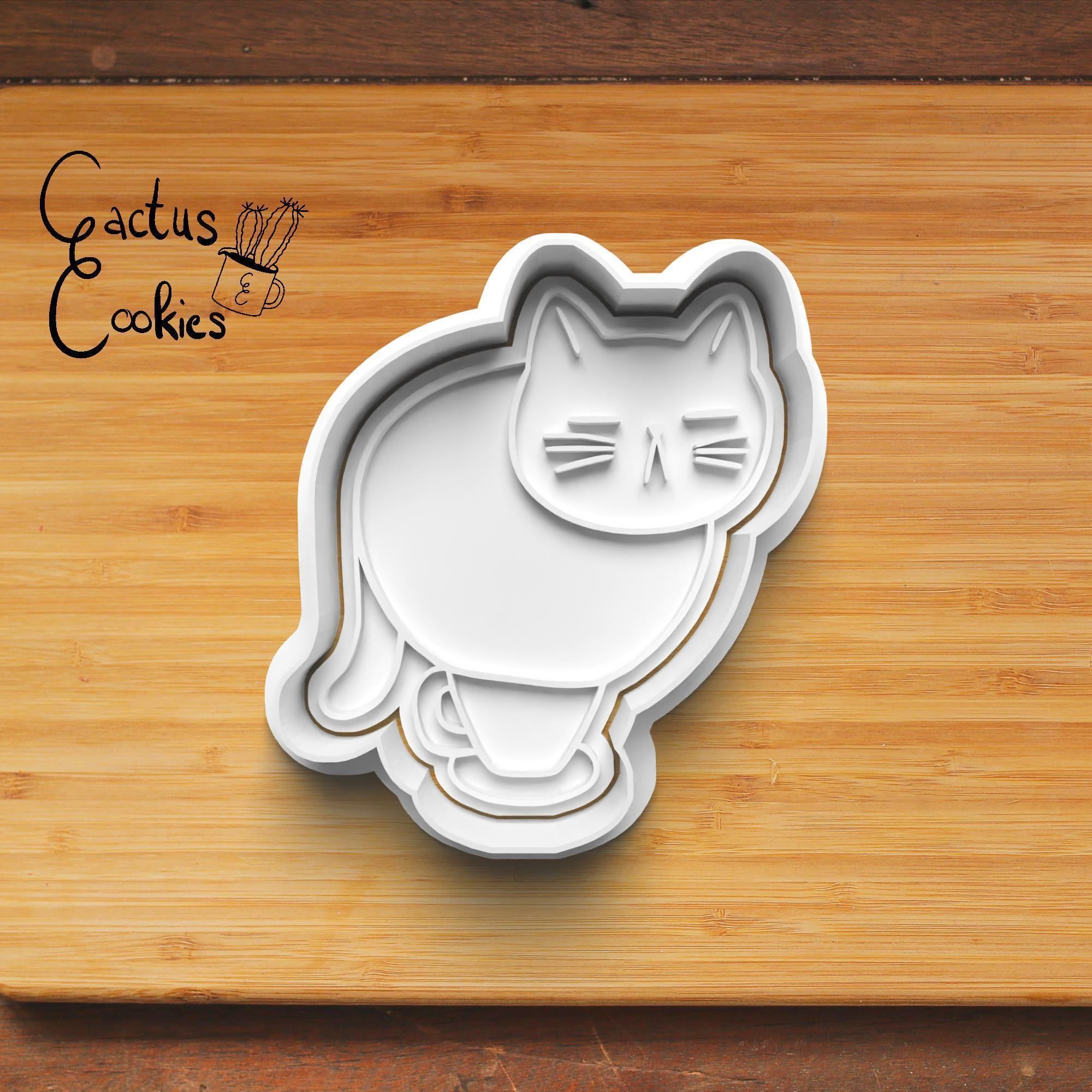 Cats Cookie Cutter Stl File for 3d Printer 0198 3D print model_3