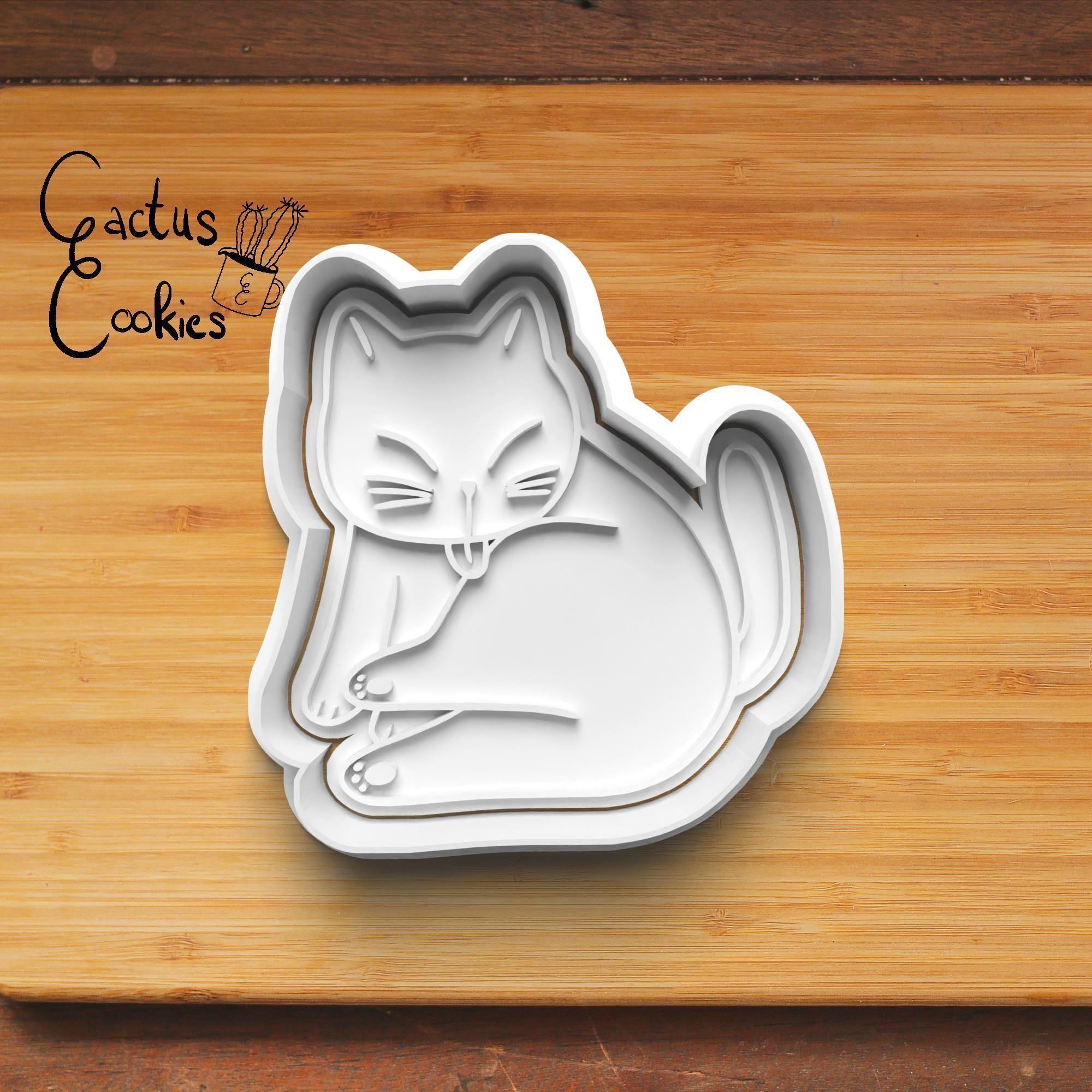 Cats Cookie Cutter Stl File for 3d Printer 0198 3D print model_4