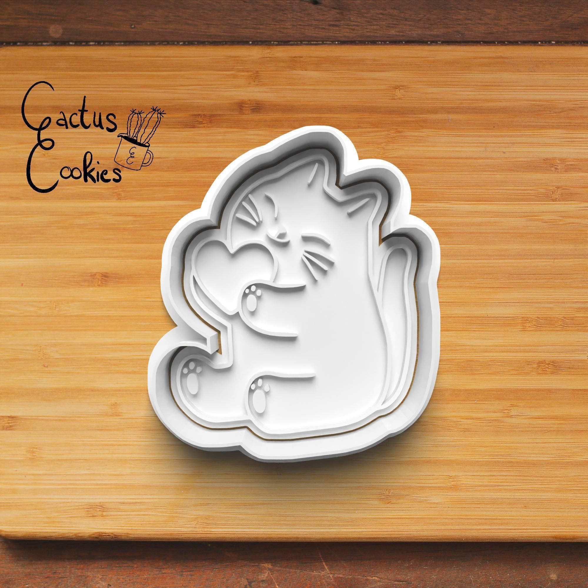 Cats Cookie Cutter Stl File for 3d Printer 0197 3D print model_3
