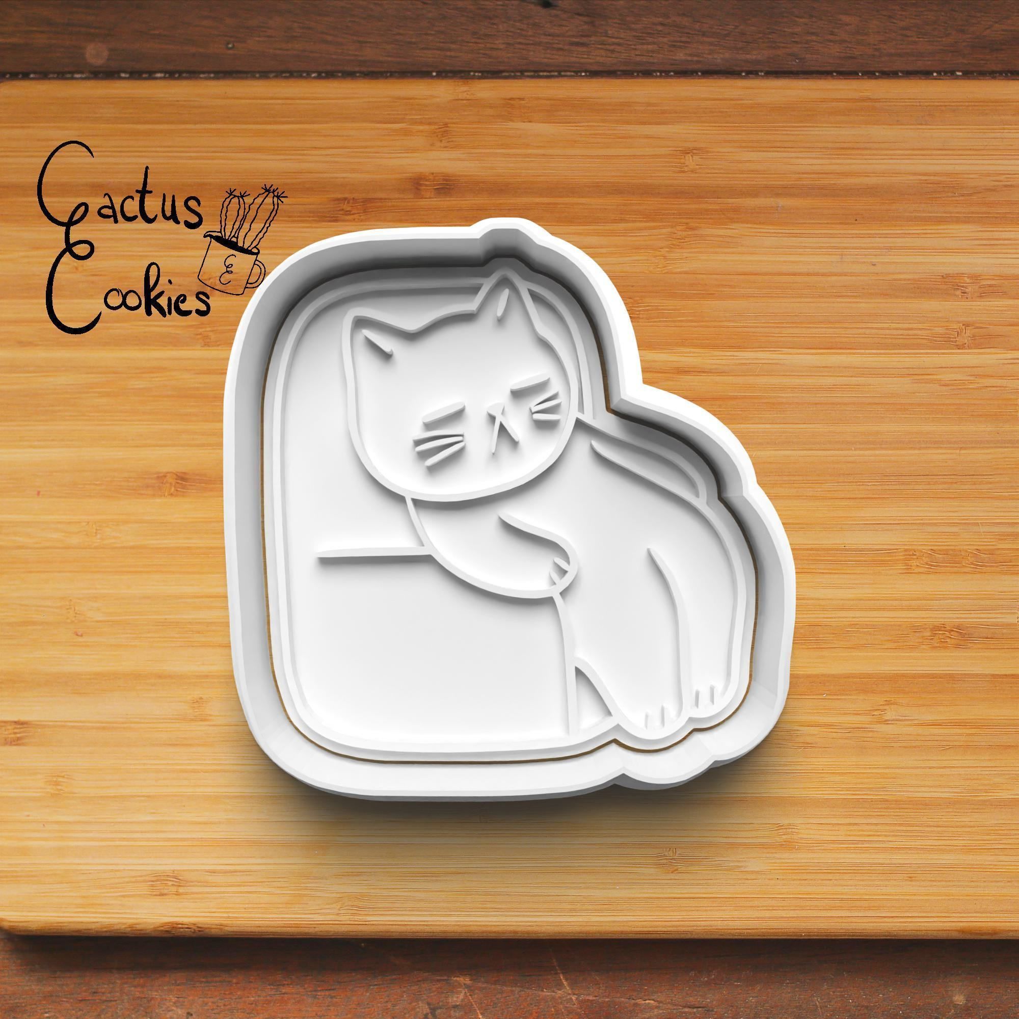 Cats Cookie Cutter Stl File for 3d Printer 0197 3D print model_5
