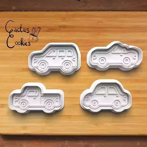 Cars Cookie Cutter Stl File for 3d Printer 0326 3D print model