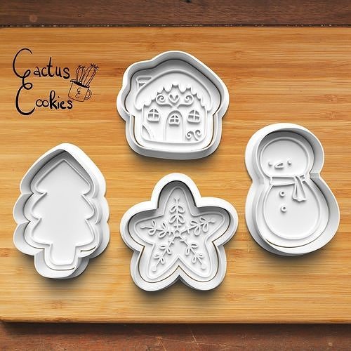 Christmas Cookie Cutter Stl File for 3d Printer 0472 3D print model