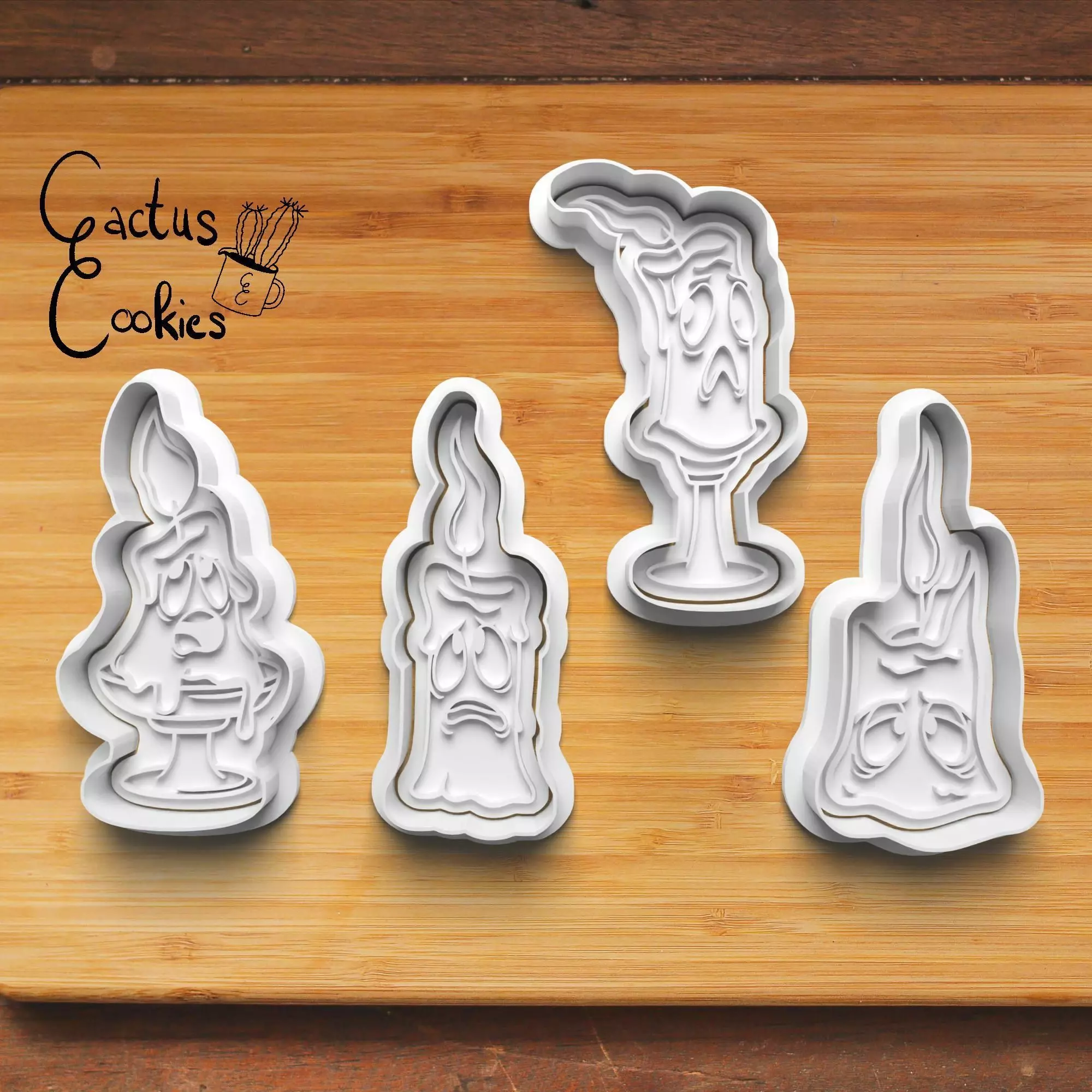 Candles Cookie Cutter Stl File for 3d Printer 0169 3D print model_0