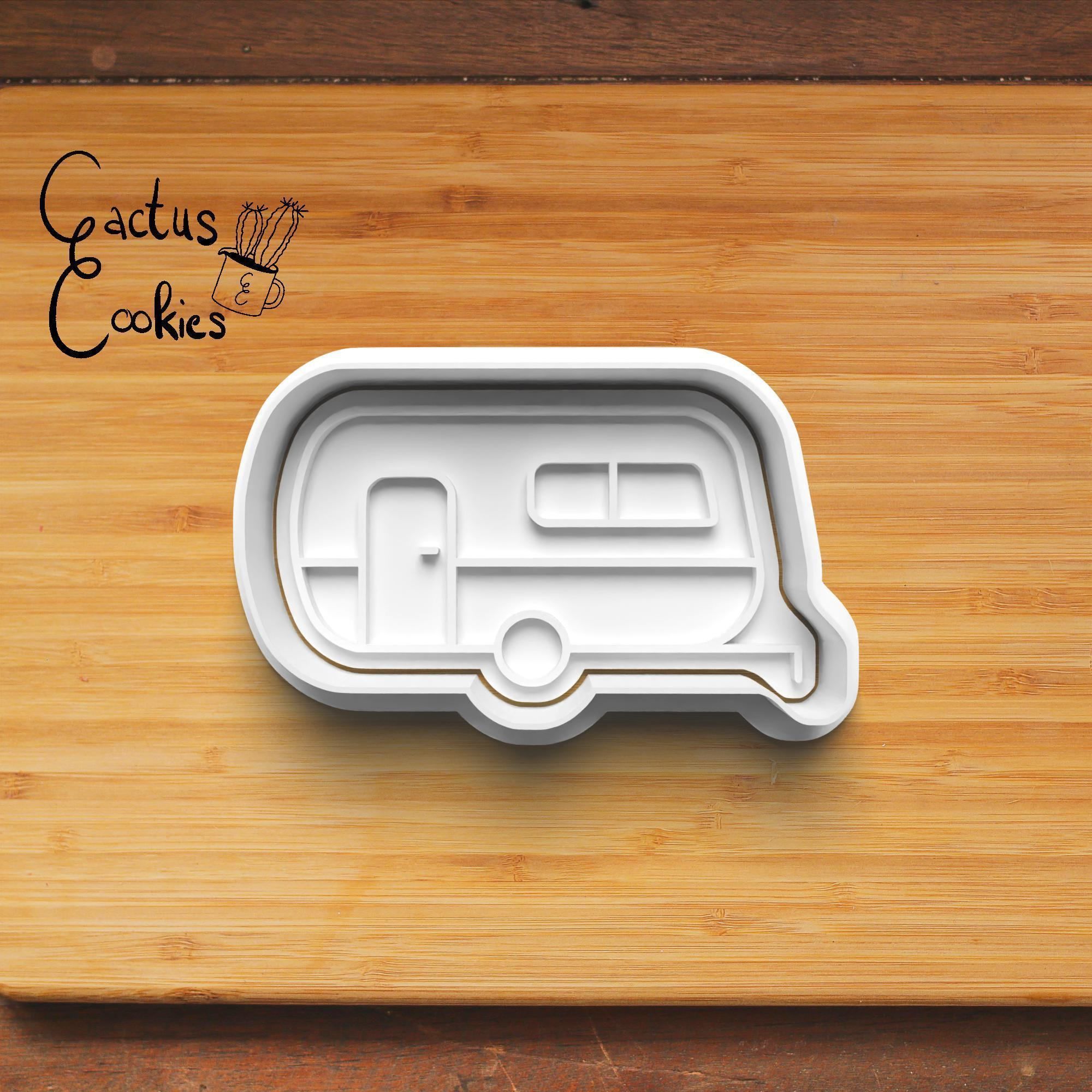 Camping Cookie Cutter Stl File for 3d Printer 0320 3D print model_2