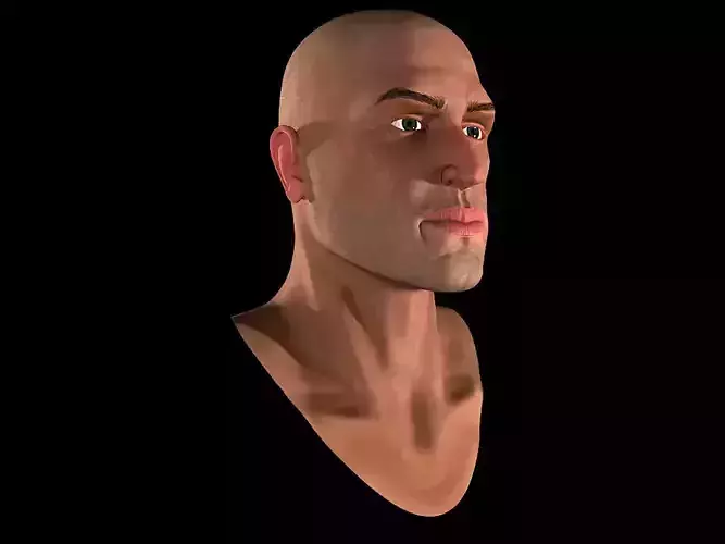 Very realistic Human face 3D model