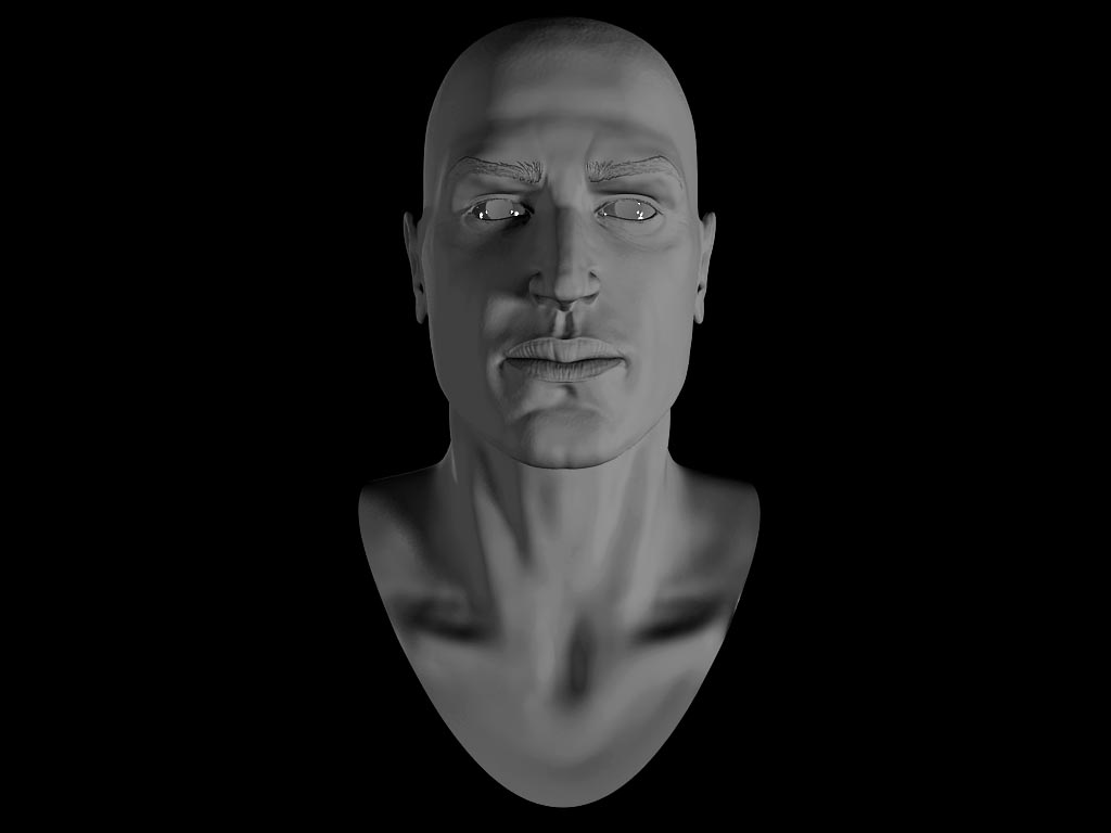 Very realistic Human face 3D model_7