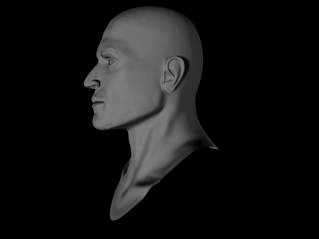 Very realistic Human face 3D model_9