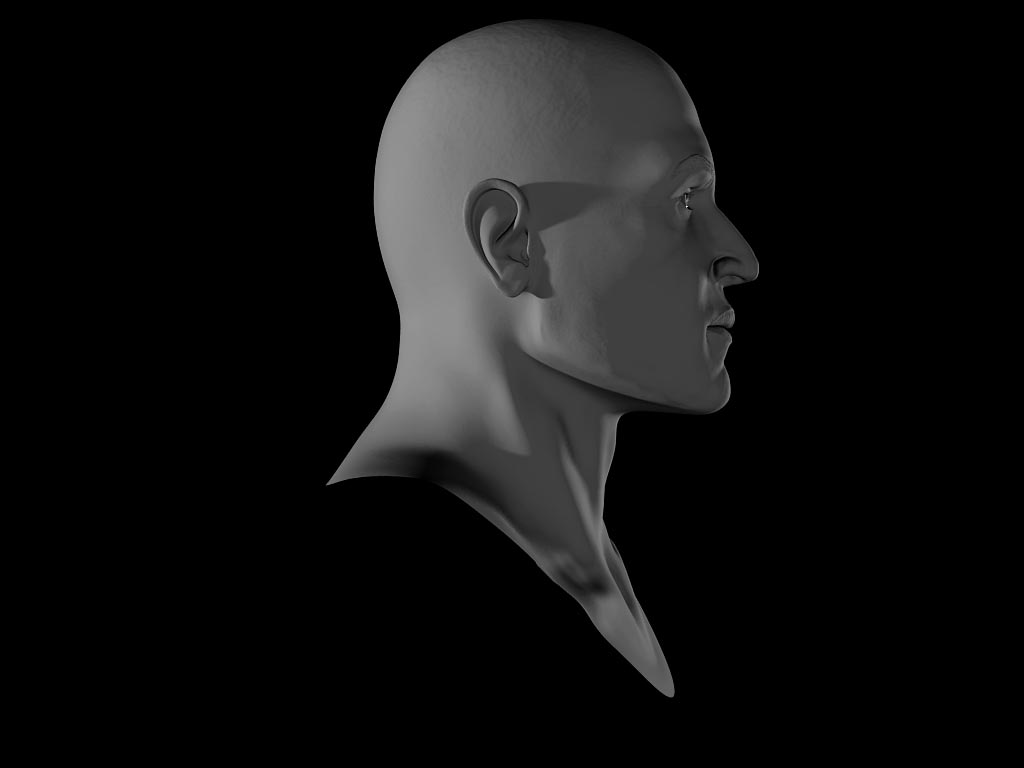 Very realistic Human face 3D model_6