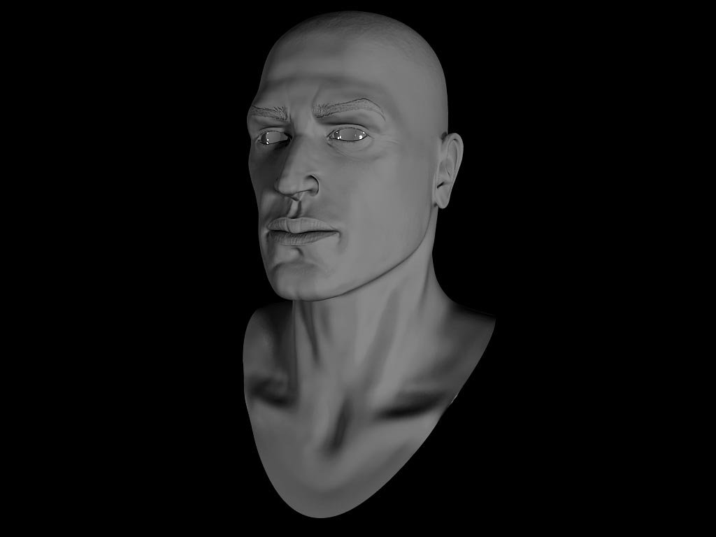 Very realistic Human face 3D model_5
