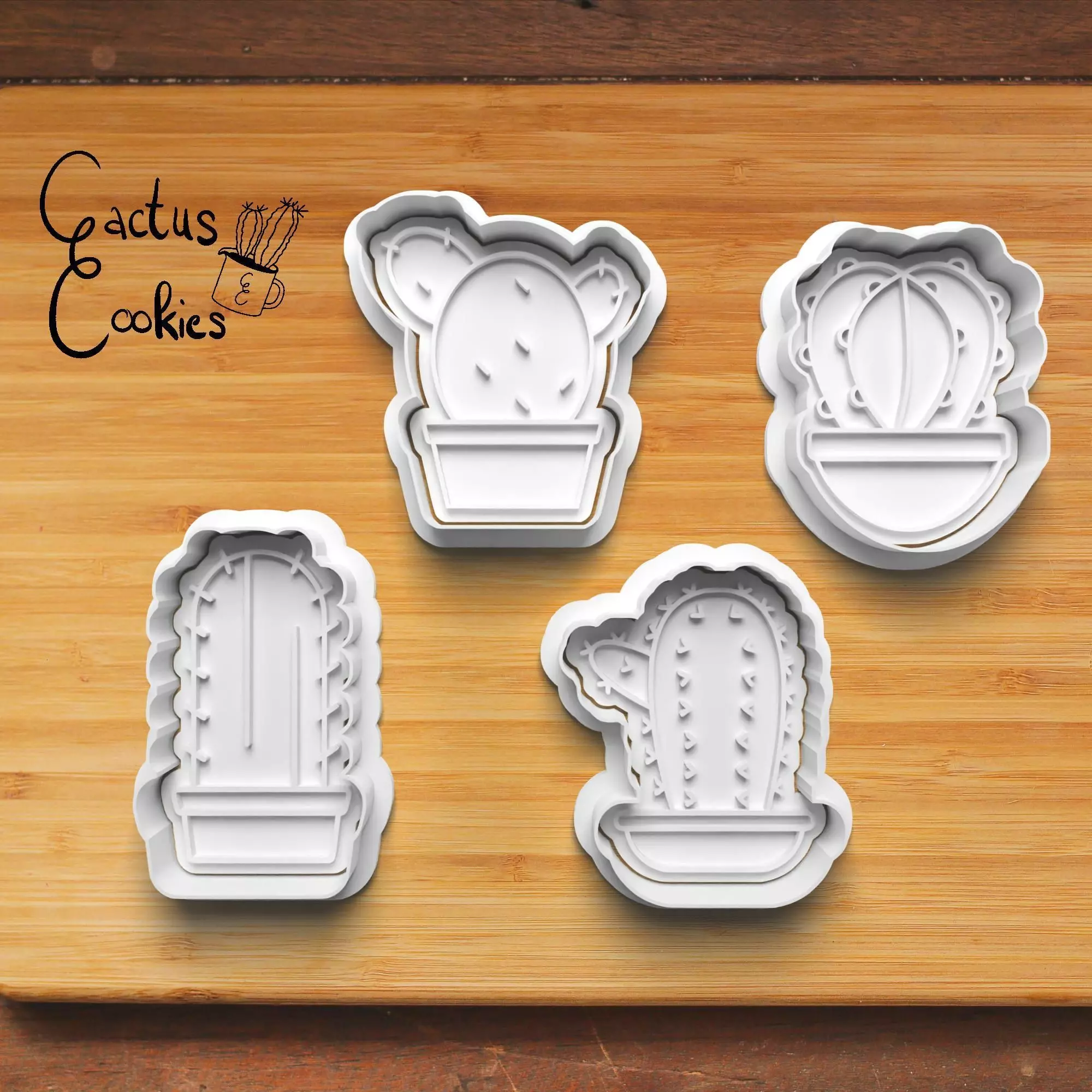 Cacti Home Cookie Cutter Stl File for 3d Printer 0381 3D print model_0