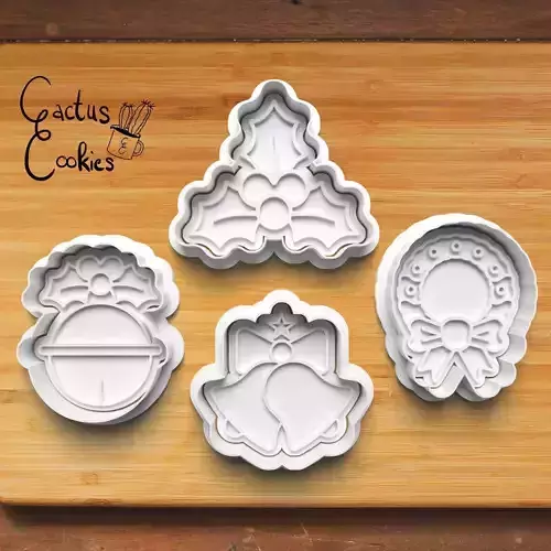 Christmas Cookie Cutter Stl File for 3d Printer 0466 3D print model
