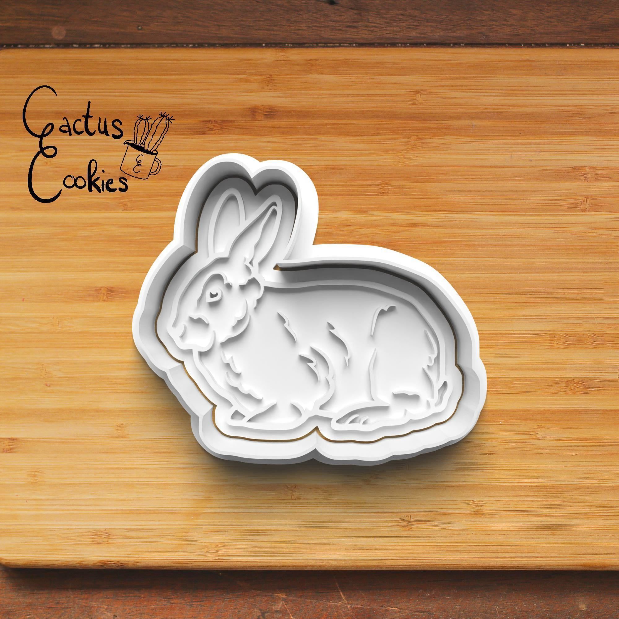Bunny Cookie Cutter Stl File for 3d Printer 0294 3D print model_4