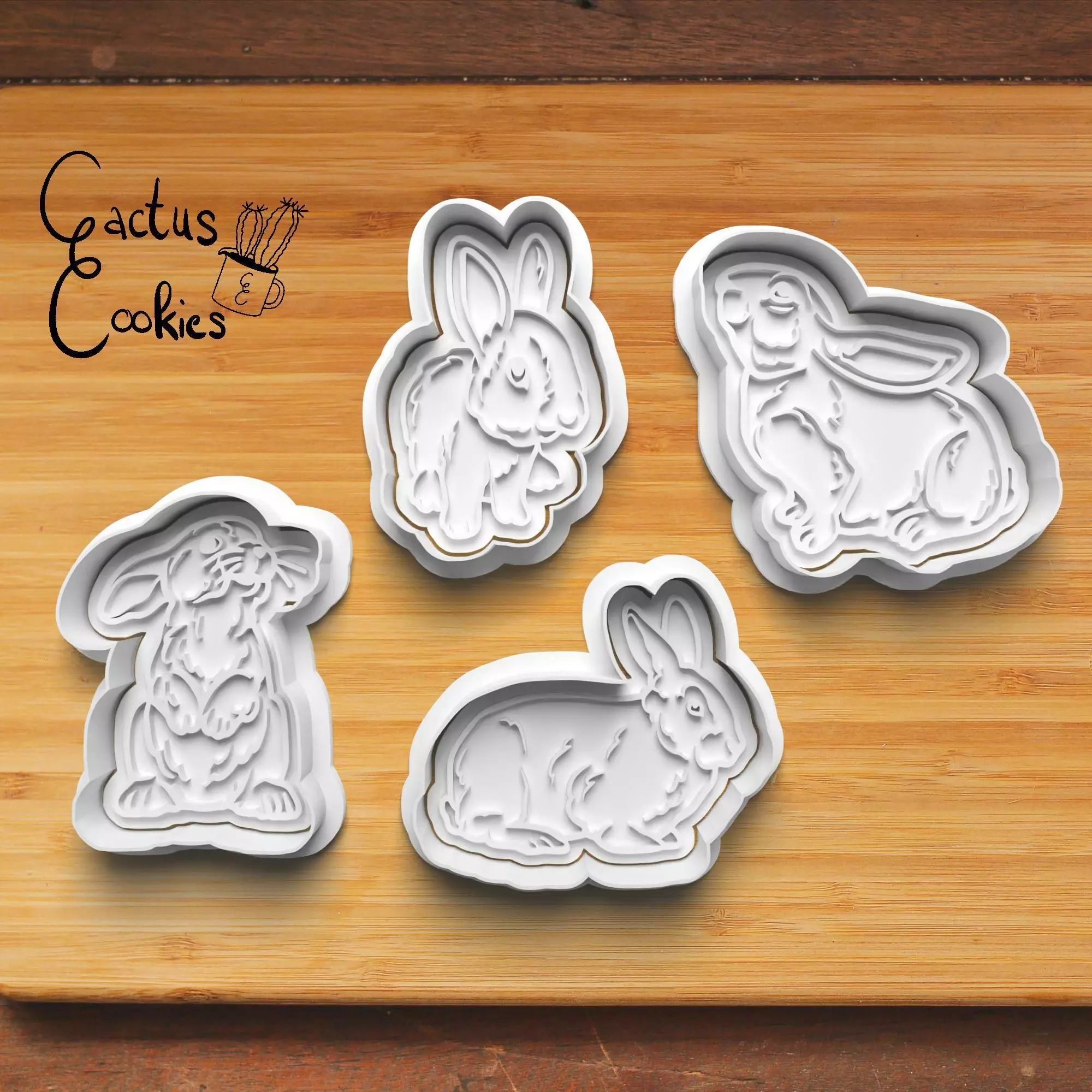 Bunny Cookie Cutter Stl File for 3d Printer 0294 3D print model_0