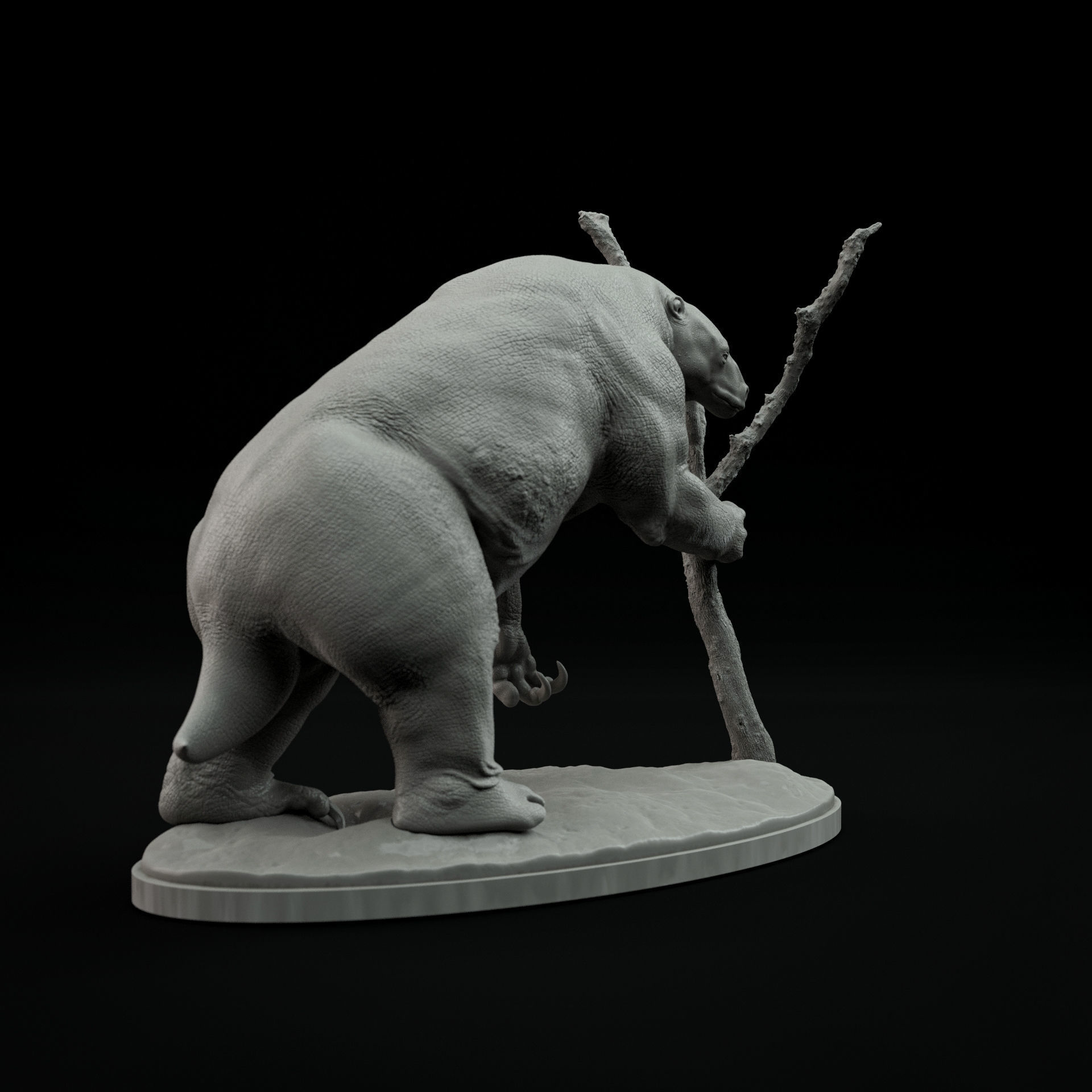 Eremotherium 1-35 scale pre-supported 3D print model_1