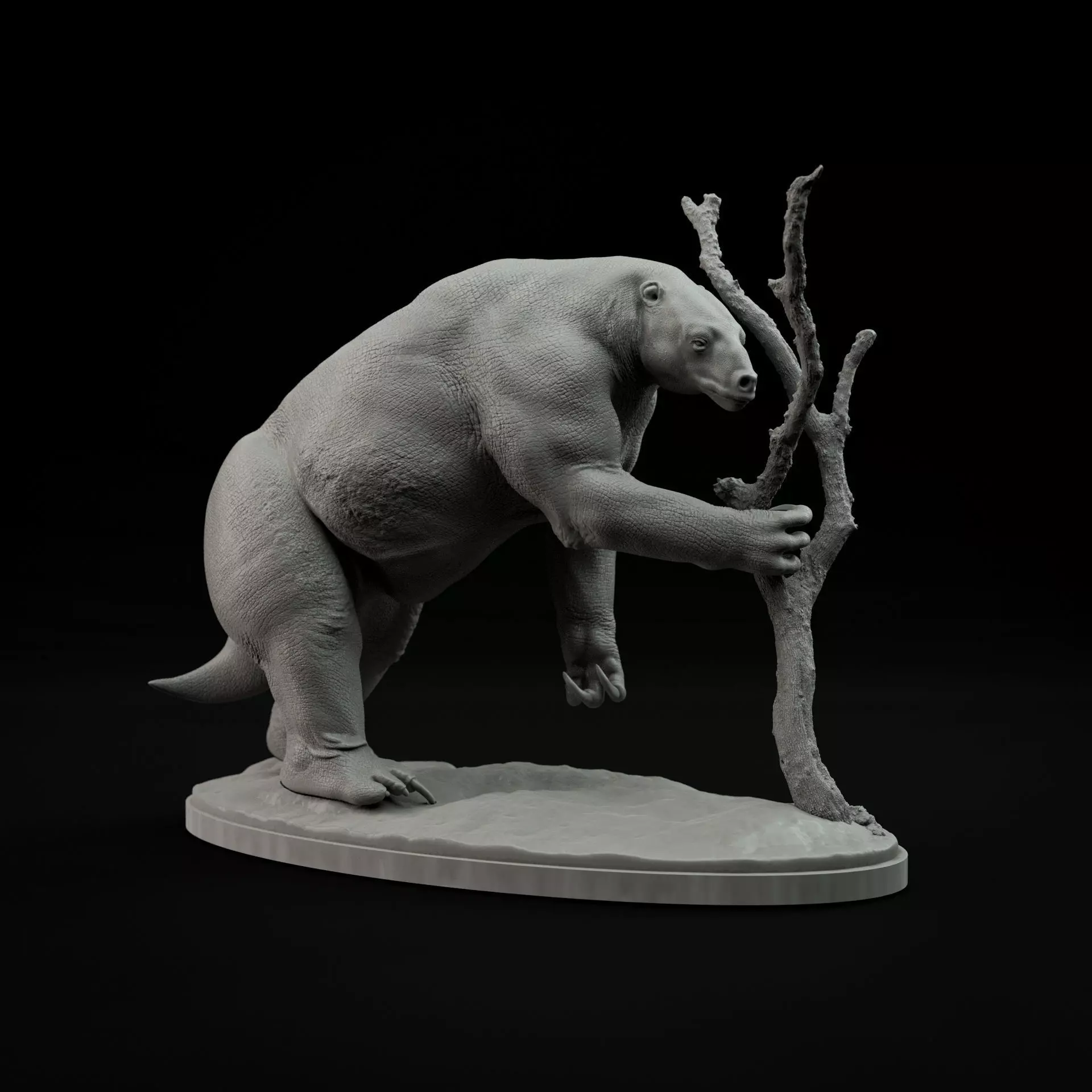 Eremotherium 1-35 scale pre-supported 3D print model_0