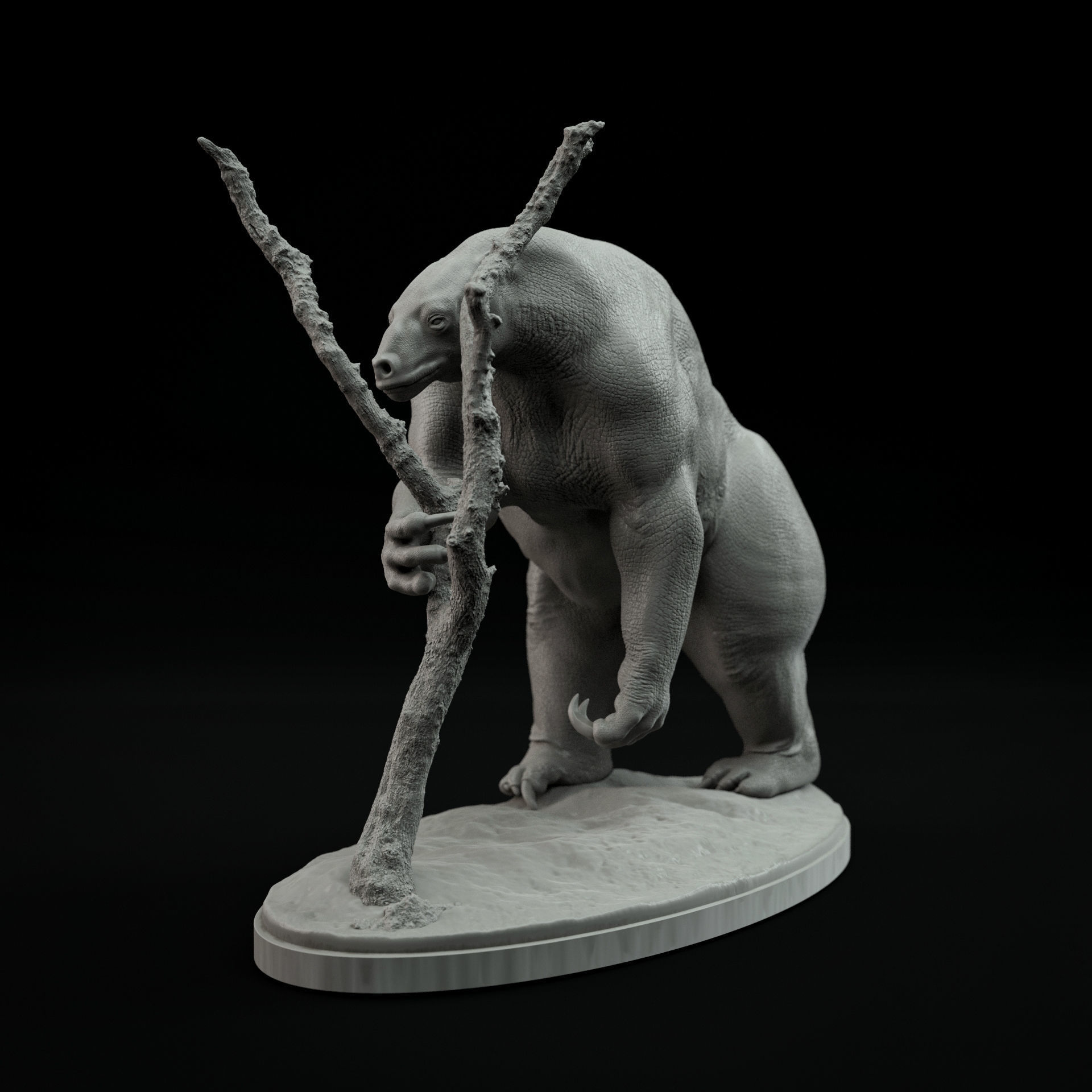 Eremotherium 1-35 scale pre-supported 3D print model_2