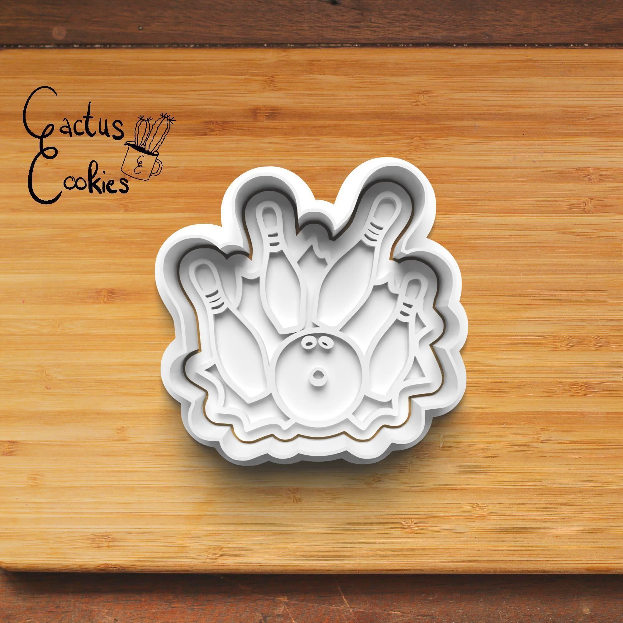 Bowling Cookie Cutter Stl File for 3d Printer 0372 3D print model_4