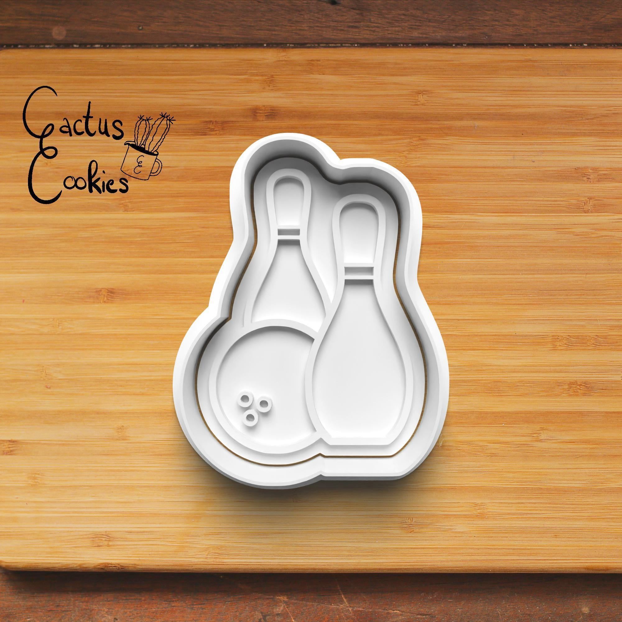 Bowling Cookie Cutter Stl File for 3d Printer 0372 3D print model_2