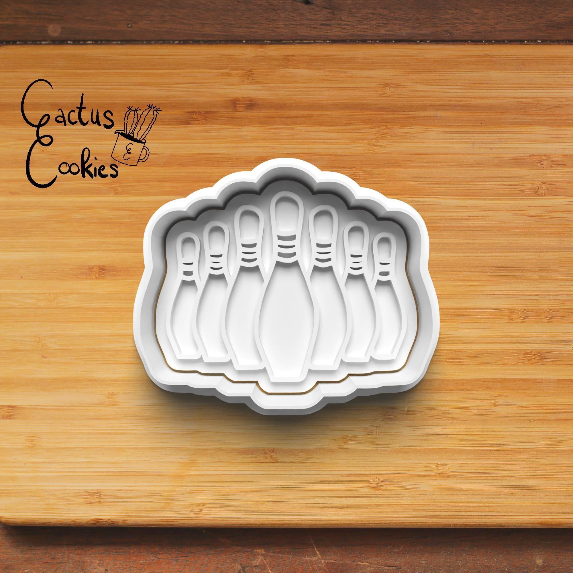 Bowling Cookie Cutter Stl File for 3d Printer 0372 3D print model_3