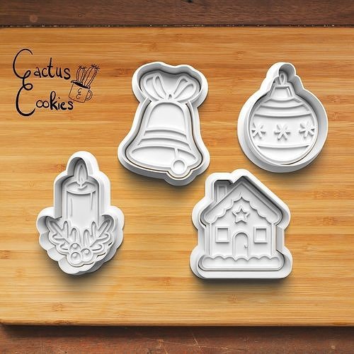 Christmas Cookie Cutter Stl File for 3d Printer 0166 3D print model