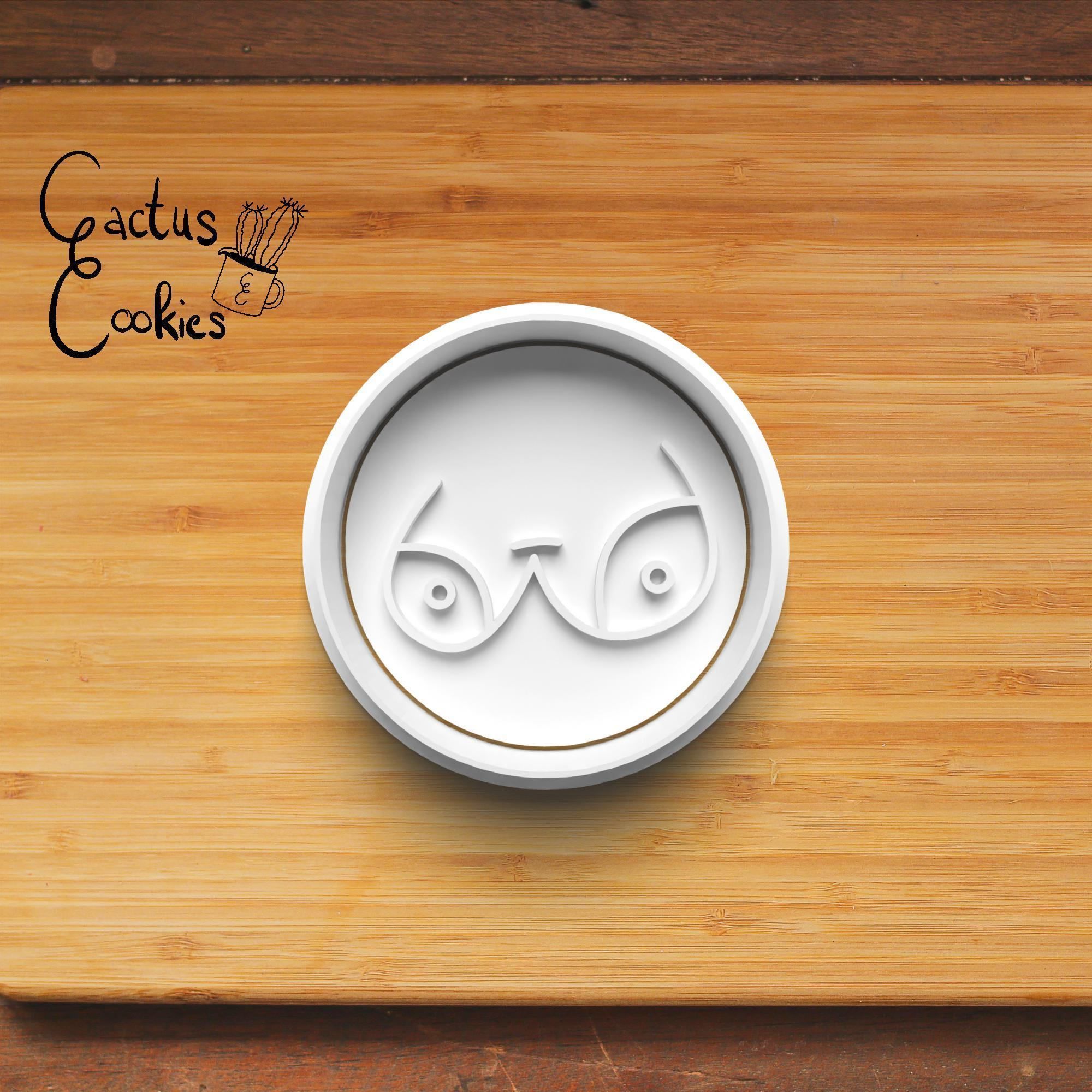 Boobs Cookie Cutter Stl File for 3d Printer 0005 3D print model_4