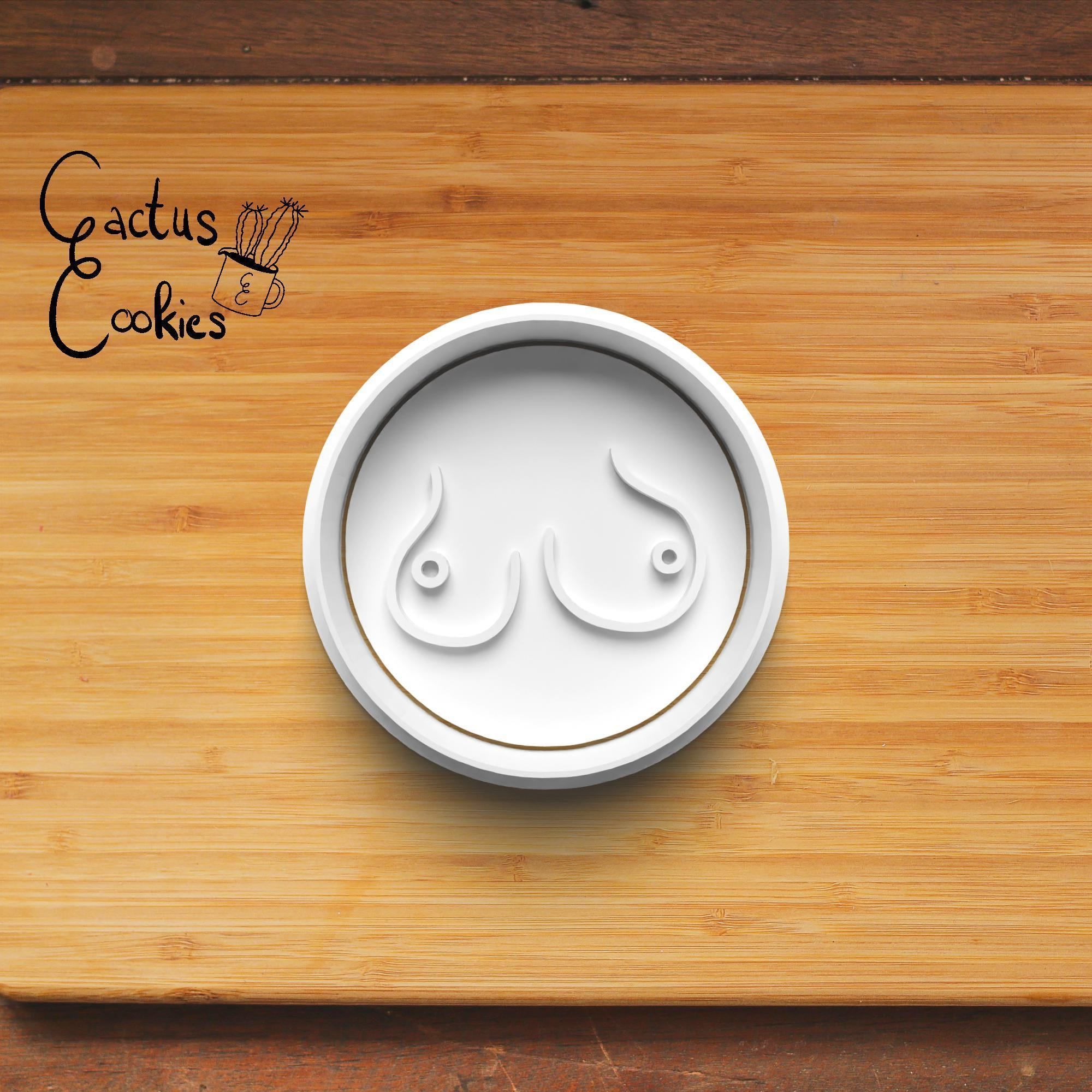 Boobs Cookie Cutter Stl File for 3d Printer 0005 3D print model_6