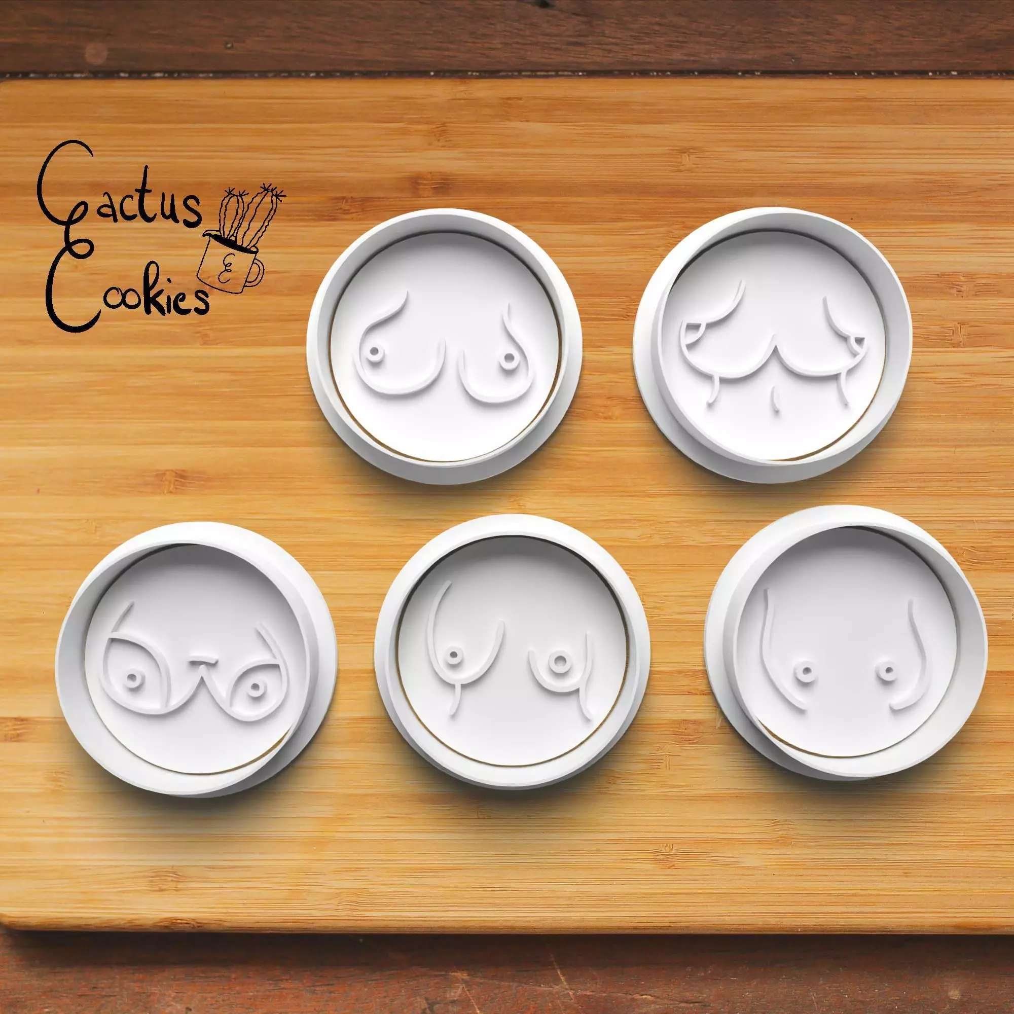 Boobs Cookie Cutter Stl File for 3d Printer 0005 3D print model_0