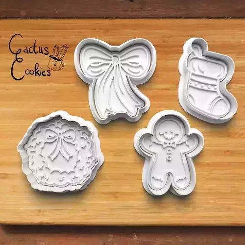 Christmas Cookie Cutter Stl File for 3d Printer 0164 3D print model