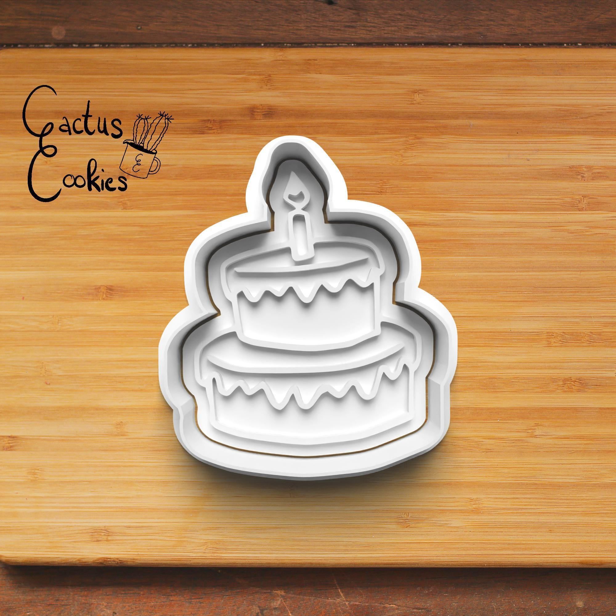 Birthday Cookie Cutter Stl File for 3d Printer 0421 3D print model_3