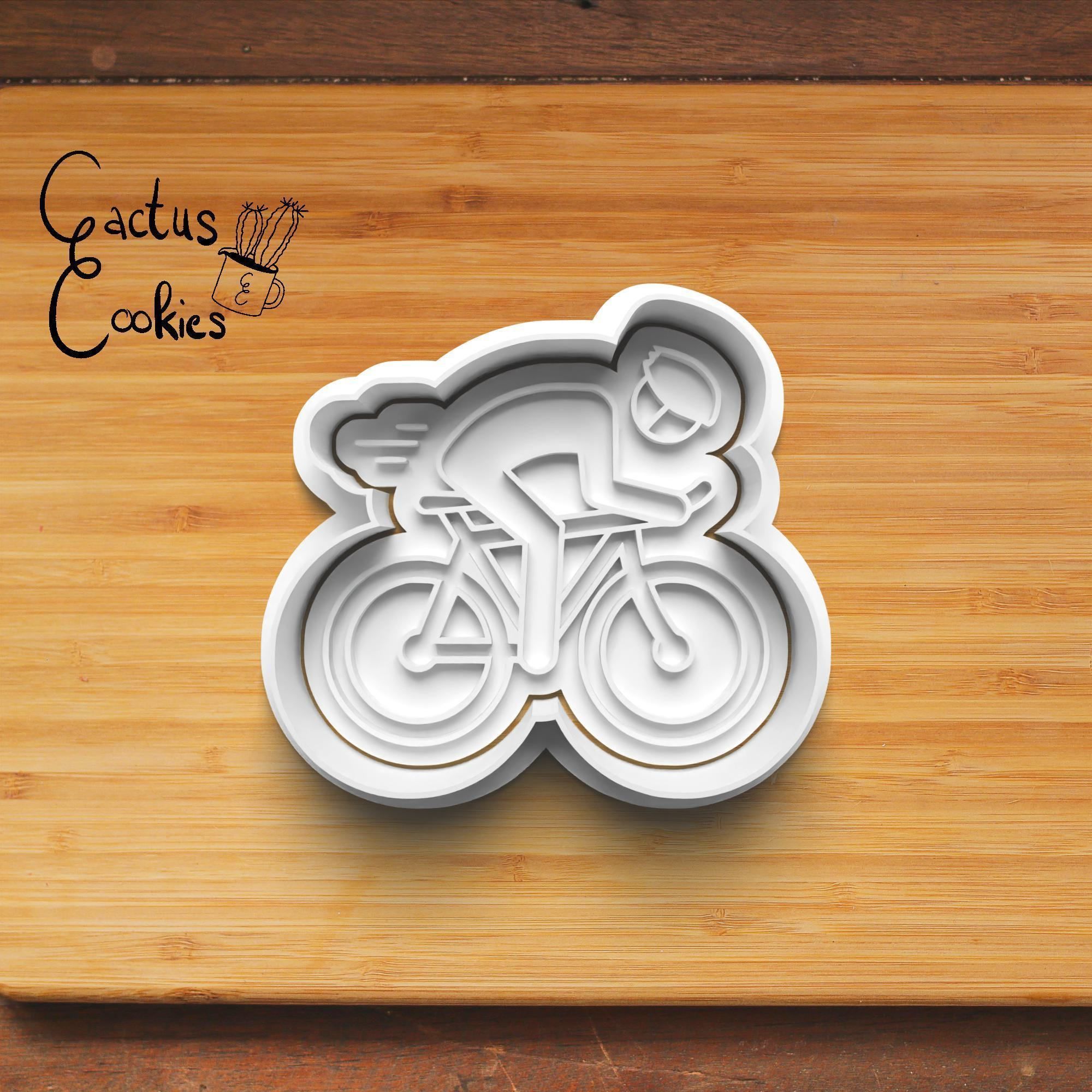 Bicycle Cookie Cutter Stl File for 3d Printer 0375 3D print model_2