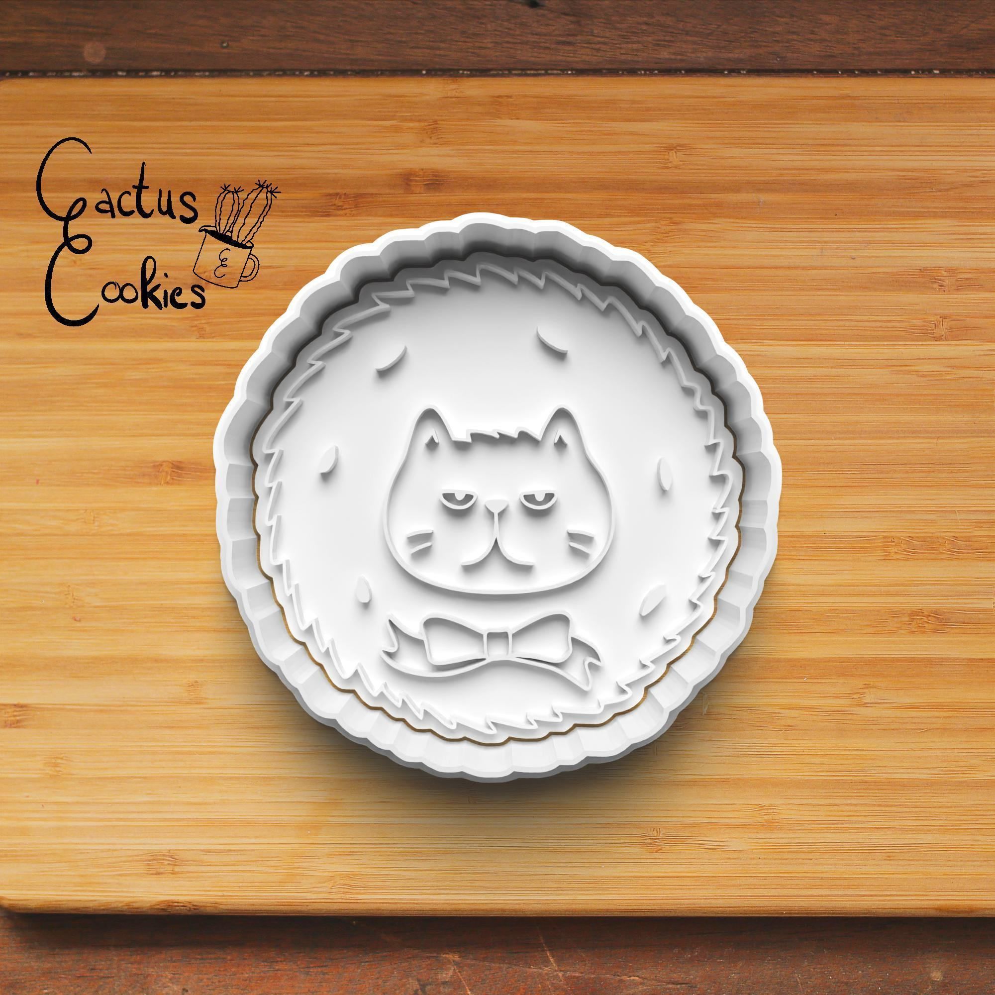 Christmas Cats Cookie Cutter Stl File for 3d Printer 0200 3D print model_3