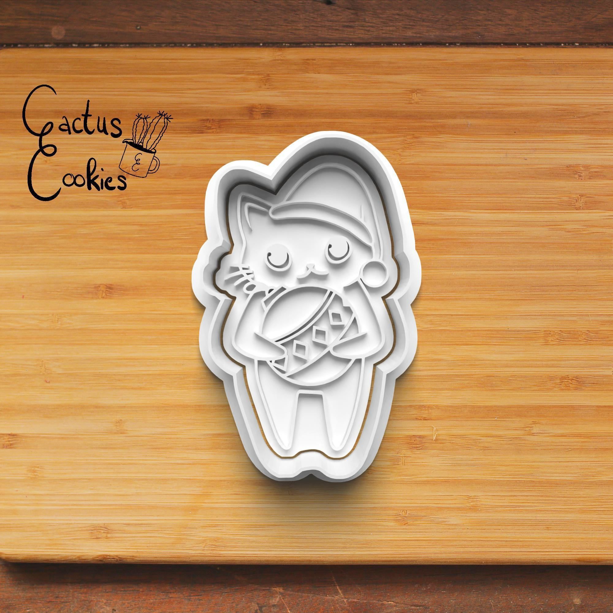 Christmas Cats Cookie Cutter Stl File for 3d Printer 0171 3D print model_2