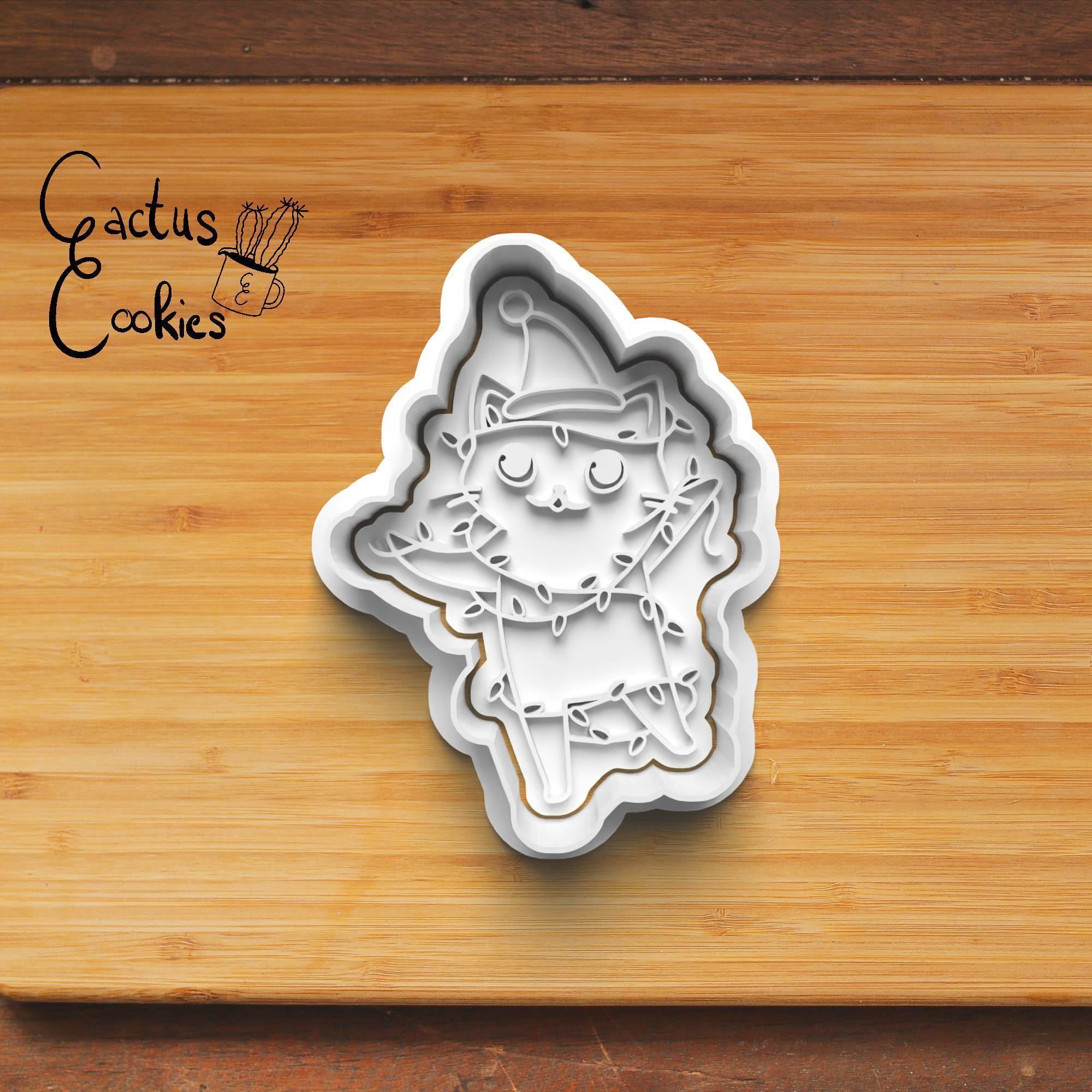 Christmas Cats Cookie Cutter Stl File for 3d Printer 0171 3D print model_5