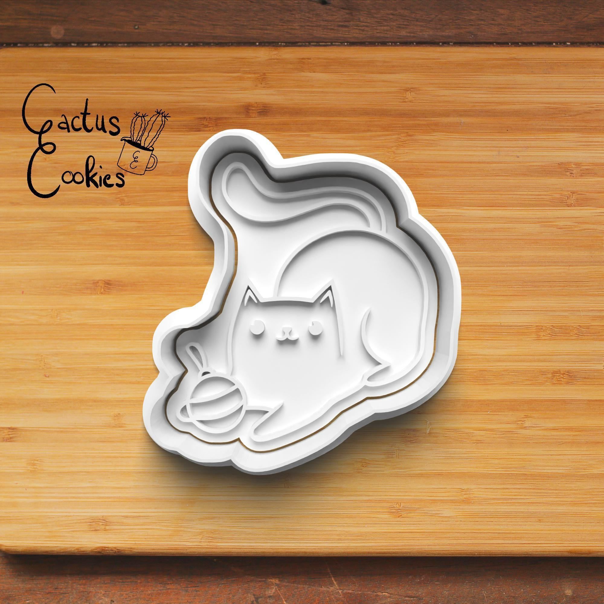 Christmas Cats Cookie Cutter Stl File for 3d Printer 0163 3D print model_5