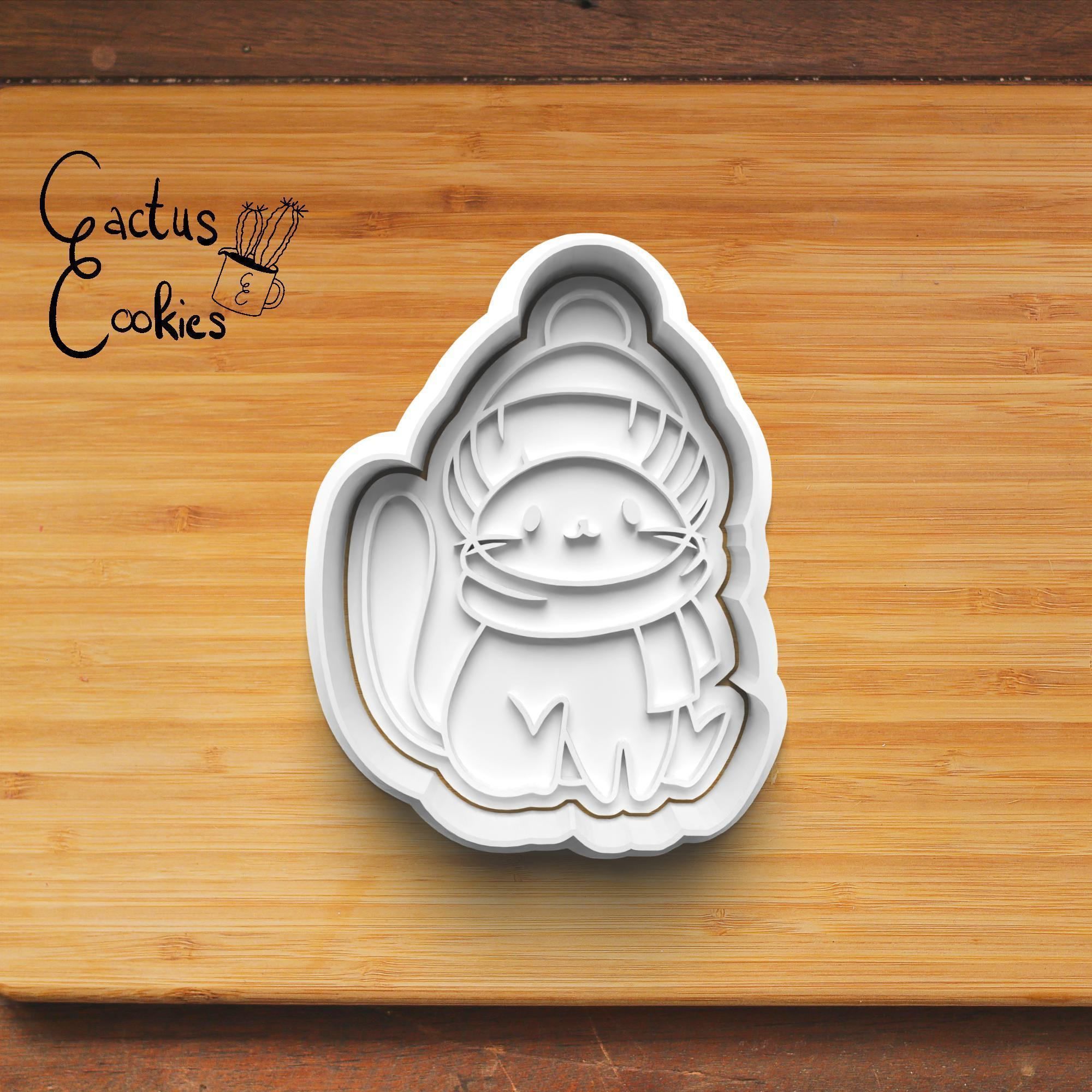 Christmas Cat Cookie Cutter Stl File for 3d Printer 0011 3D print model_5